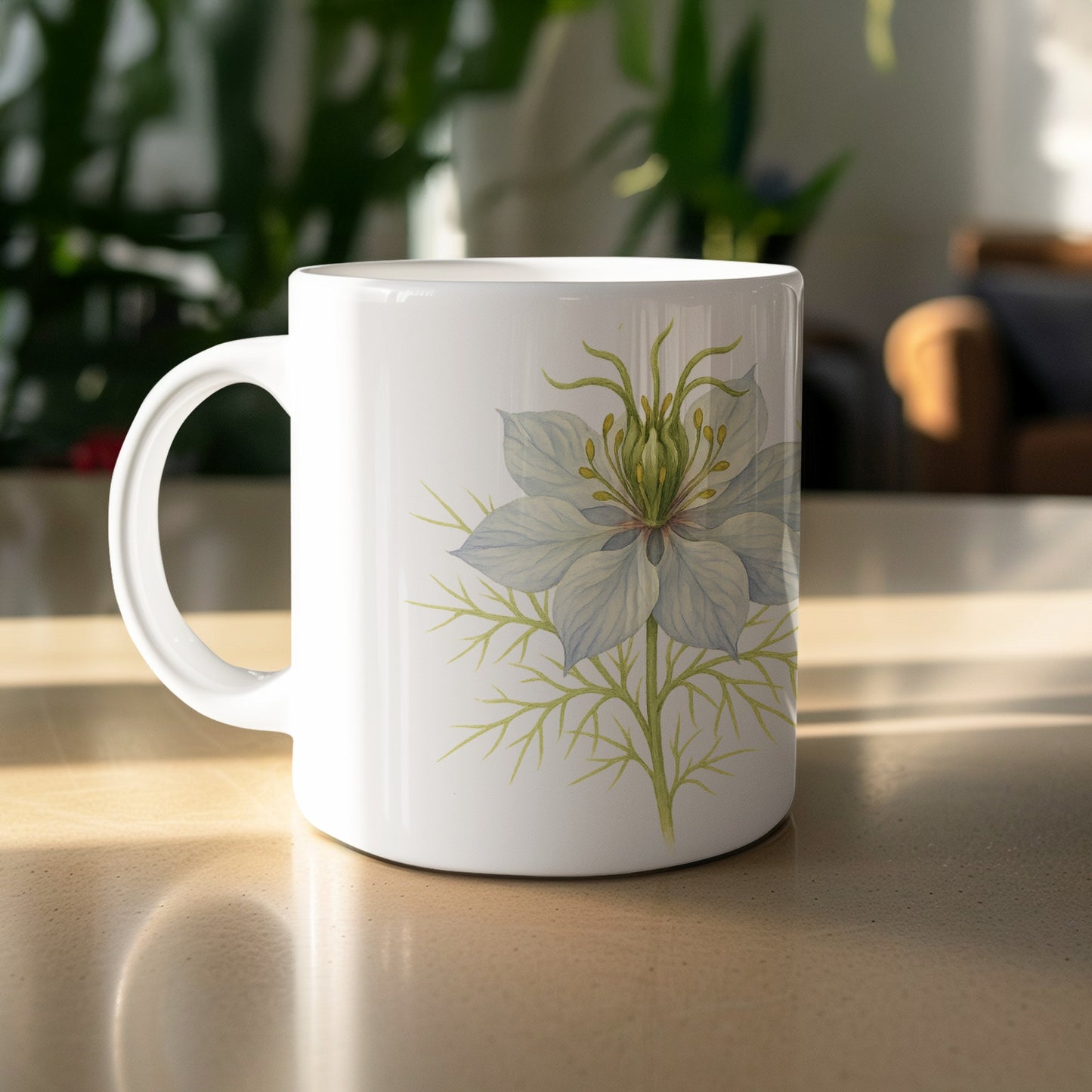 Beautiful Floral Print Mug with Glossy Finish product