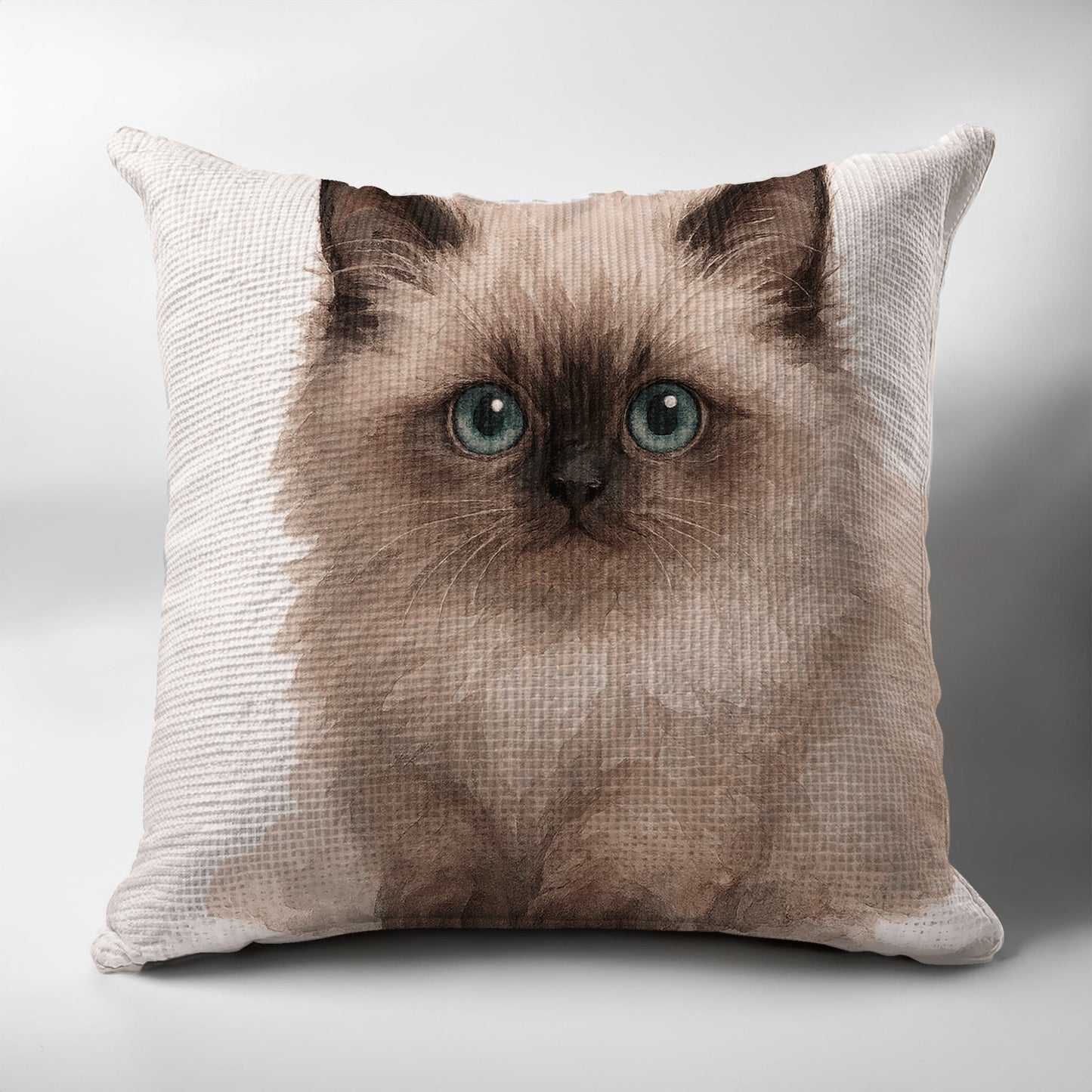 Adorable Siamese Cat Design Throw Pillow product type