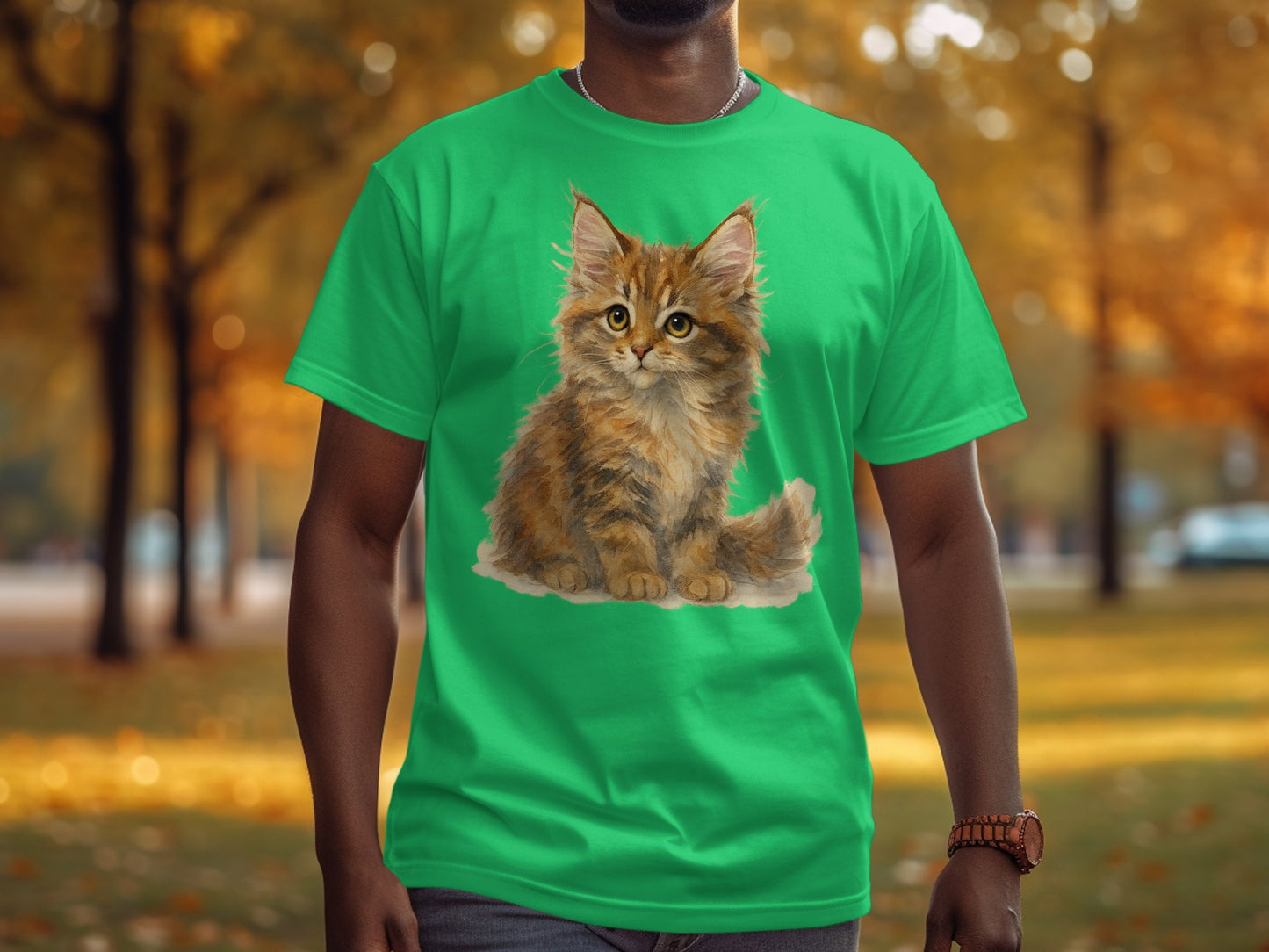 Adorable Kitten Print Graphic Tee Perfect Casual Product