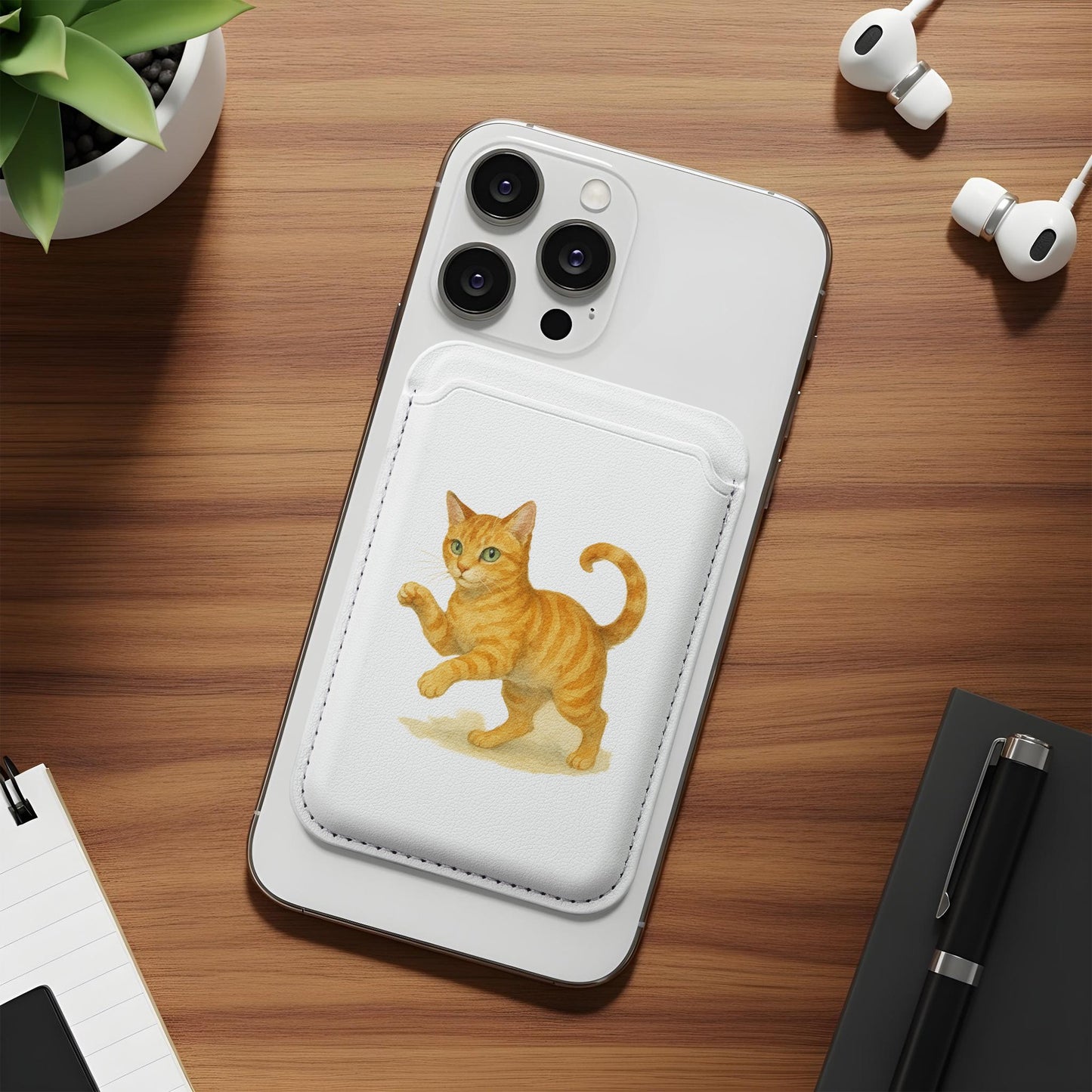 Cute Cat Illustration Phone Wallet Sticker product type