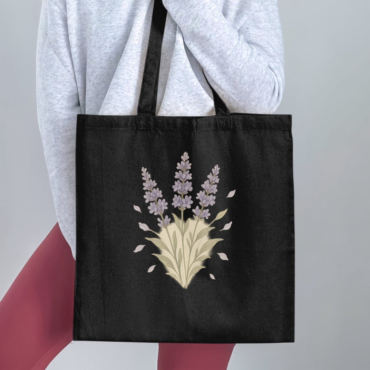Lavender Flower Design Tote Bag Shopper product type
