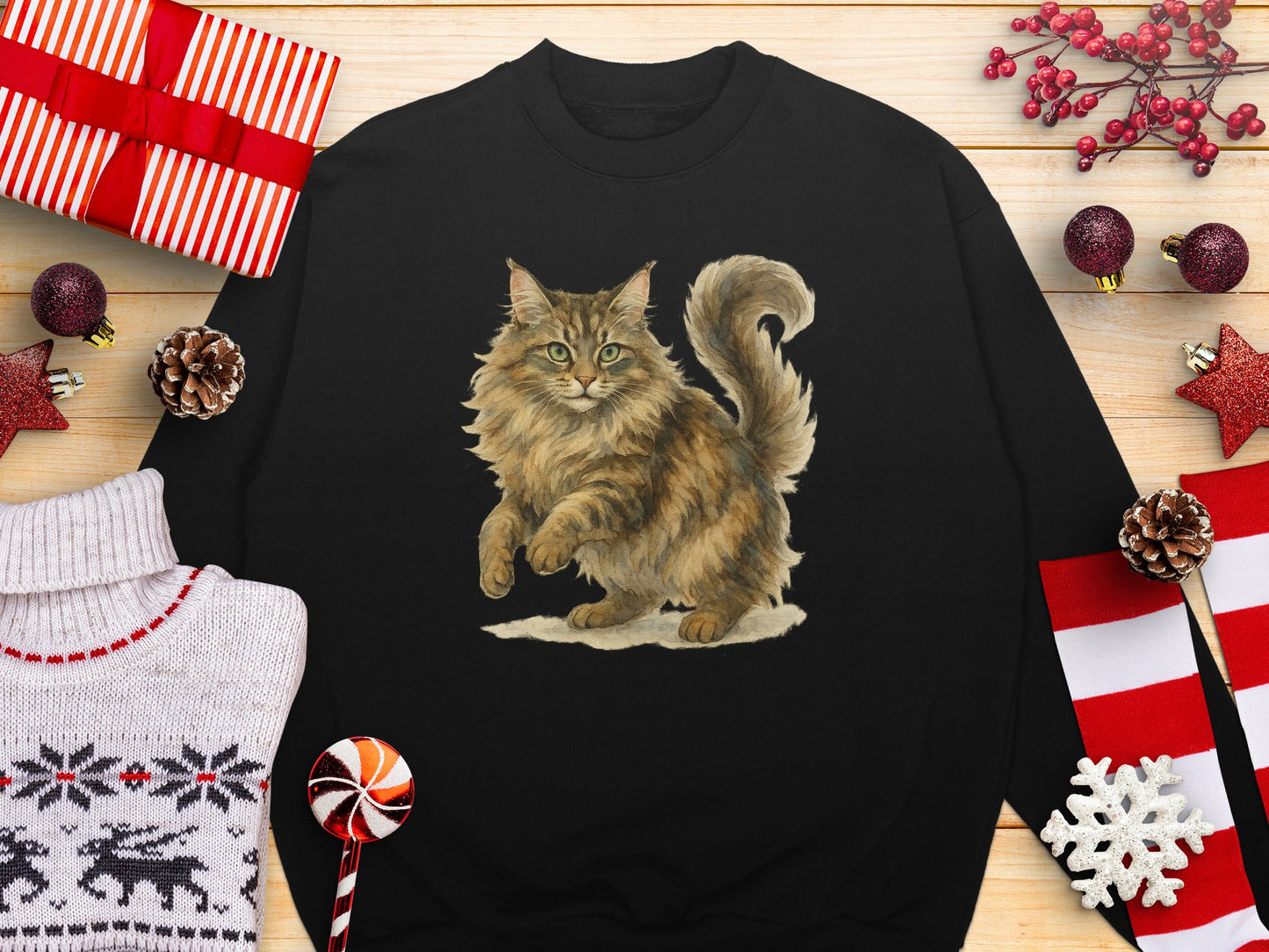 Majestic Feline Cat Lover's Cozy Sweatshirt product type