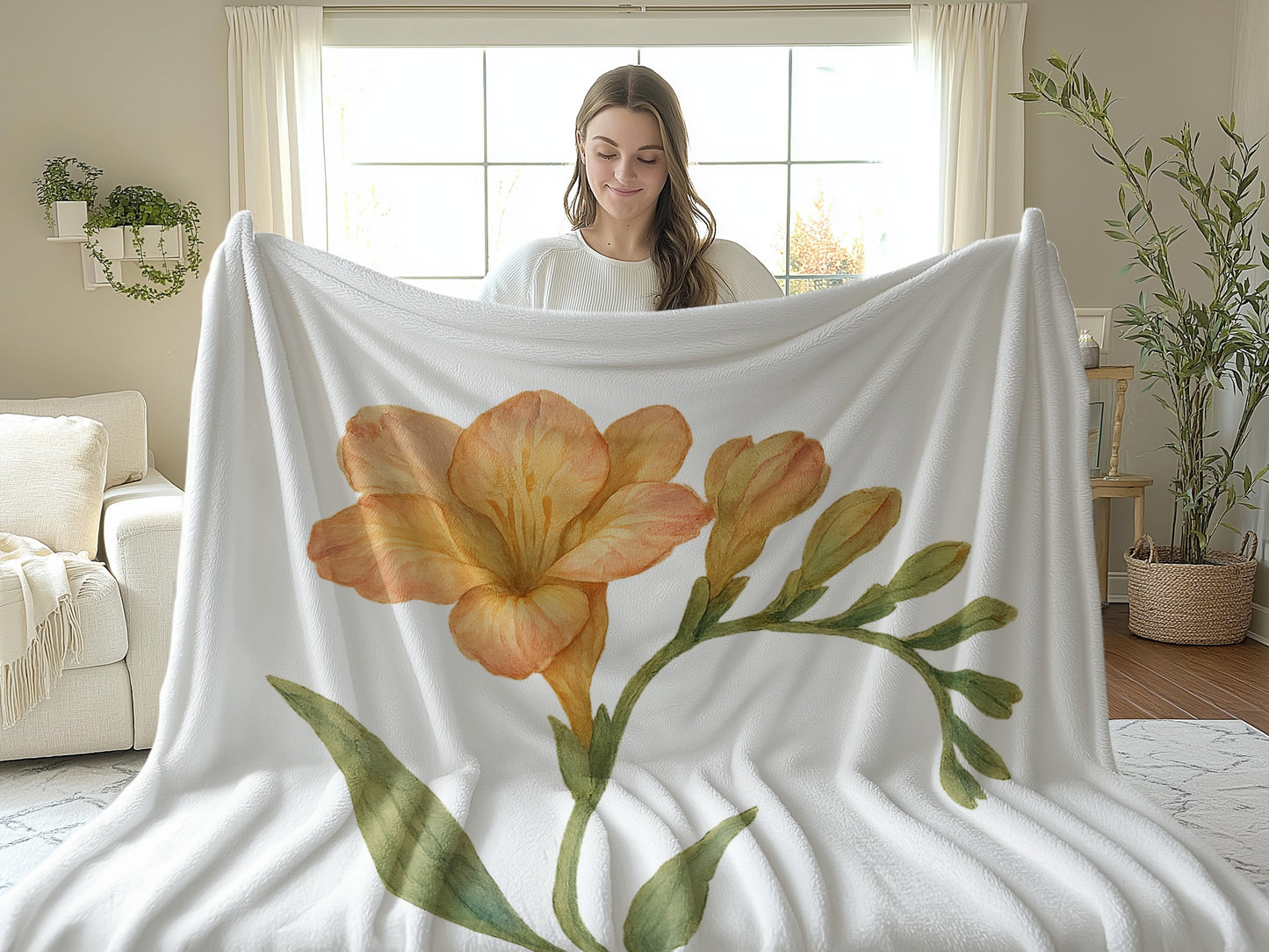 Cozy Floral Print Blanket for Extra Comfort product type