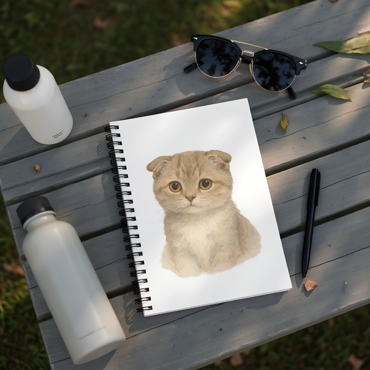 Cute Scottish Fold Kitten Spiral Notebook Product type