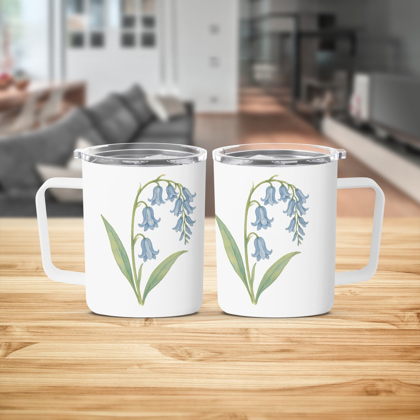 Elegant Bluebell Bloom Design Coffee Mug product