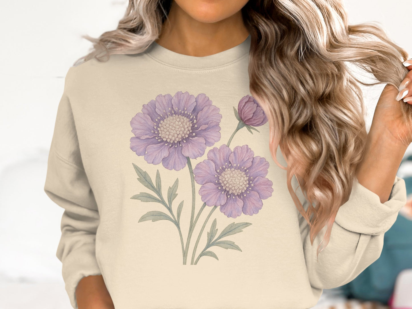 Floral Graphic Sweatshirt Fashionable Top product