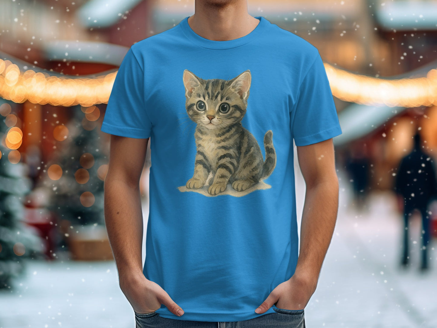 Cute Kitten Print T-Shirt Perfect Cat Lover Gift product type