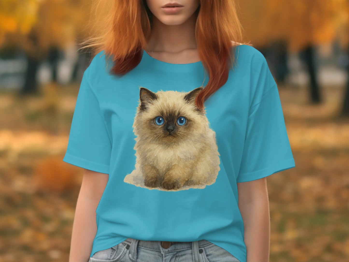 Adorable Fluffy Kitten Graphic Women's Shirt product type