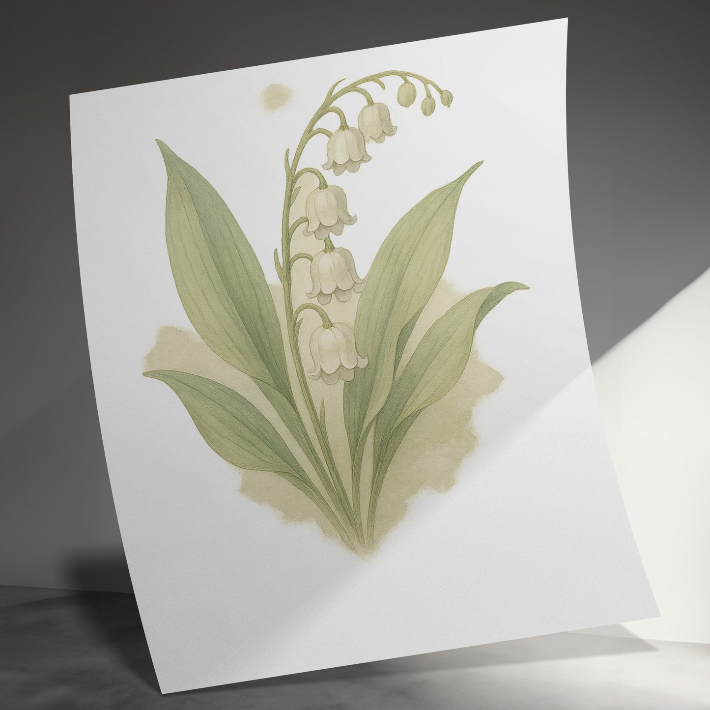 Botanical Lily of the Valley Artwork Poster product type
