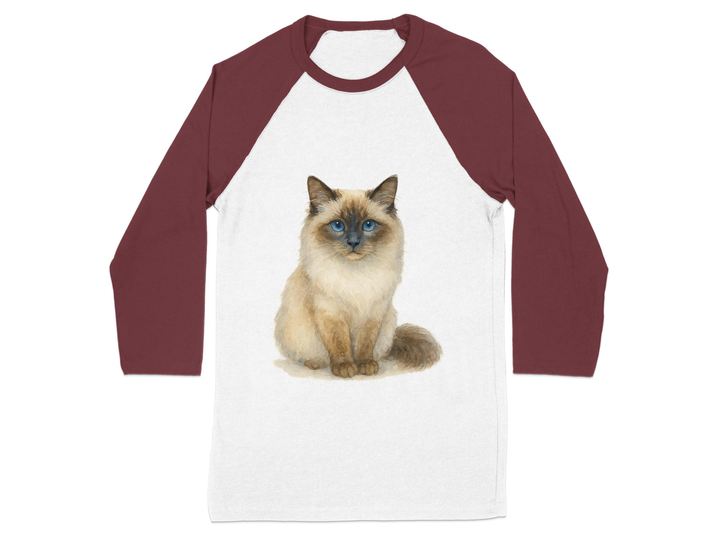 Adorable Blue-Eyed Cat Graphic Design Shirt product