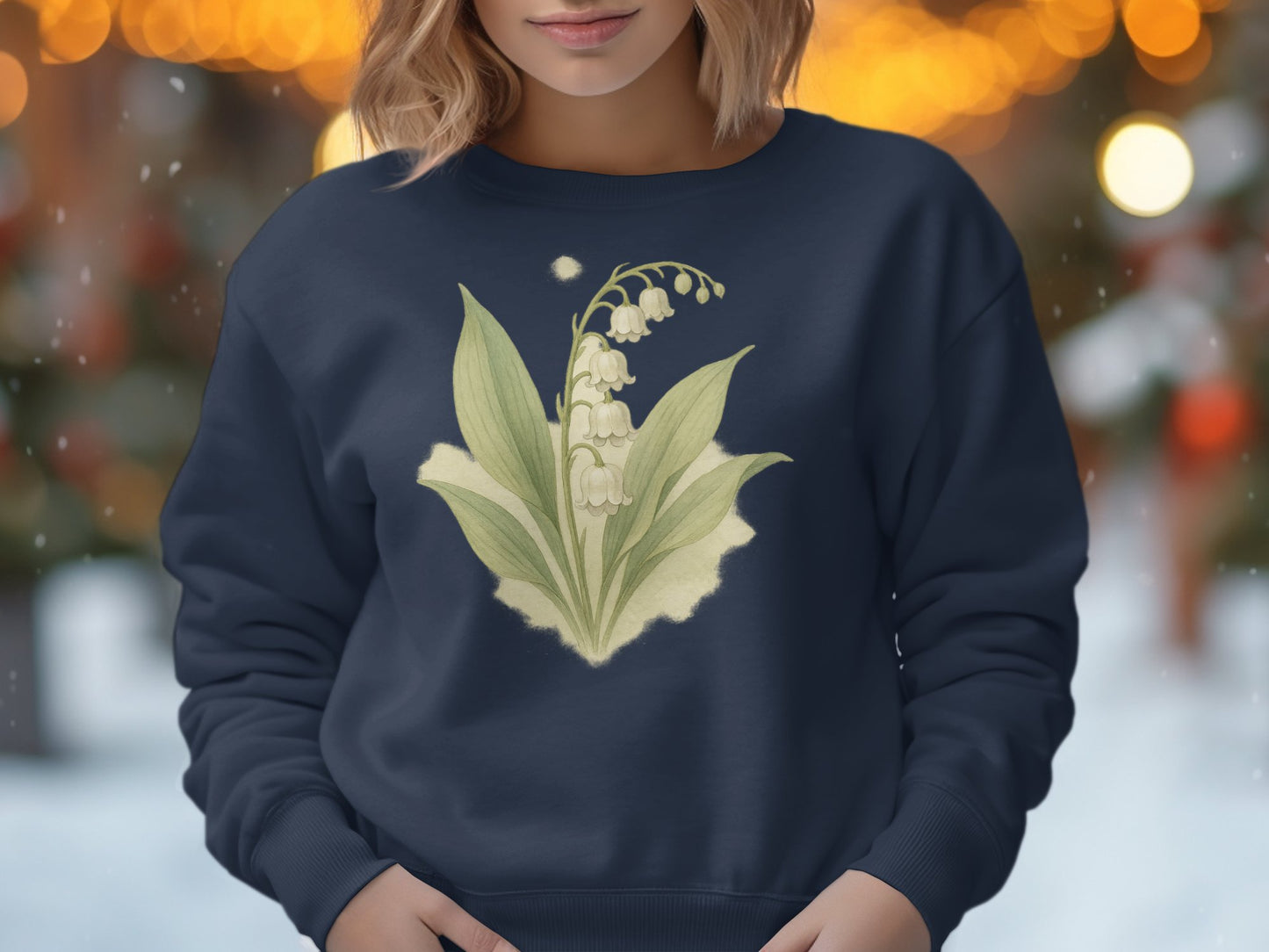 Lily of the Valley Floral Design Sweatshirt product