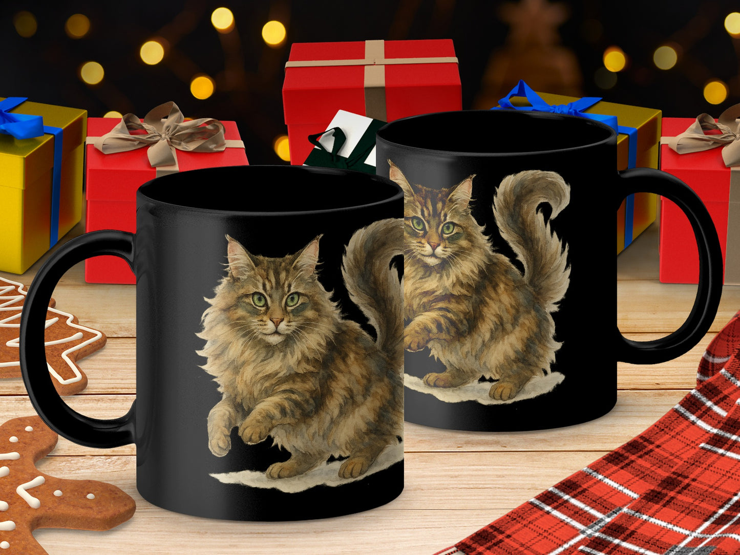 Festive Holiday Cat Design Gift Mug product