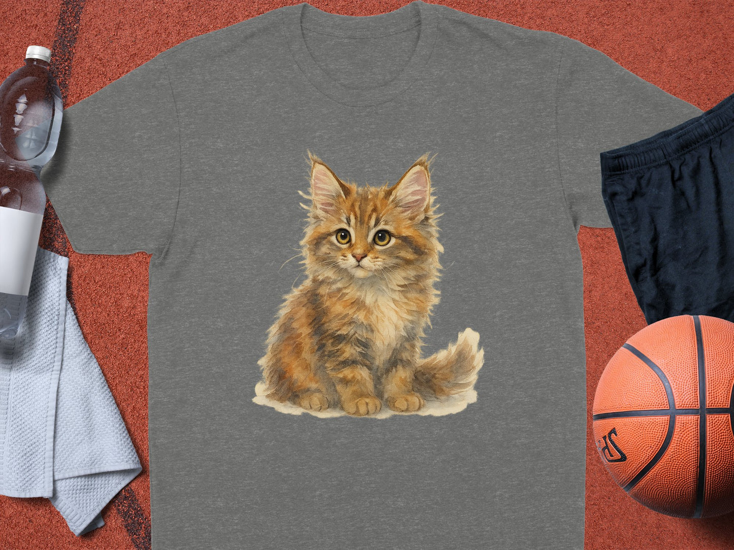 Adorable Kitten Print Design on Comfortable T-Shirt product type