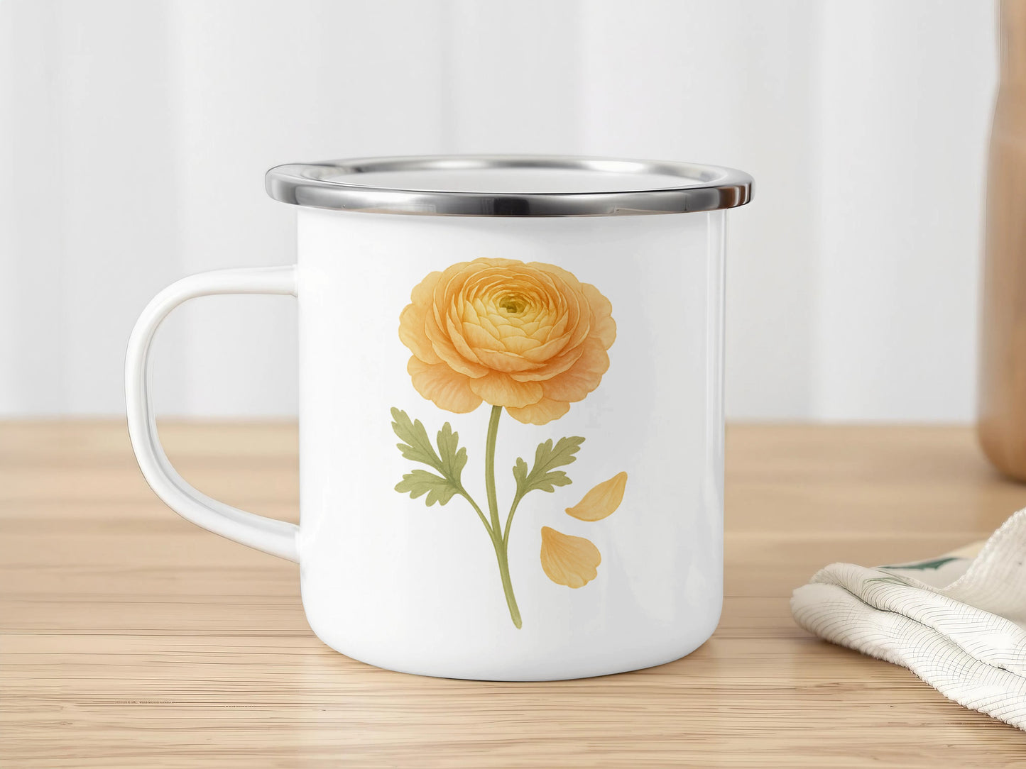 Yellow Flower Printed Coffee Mug product type