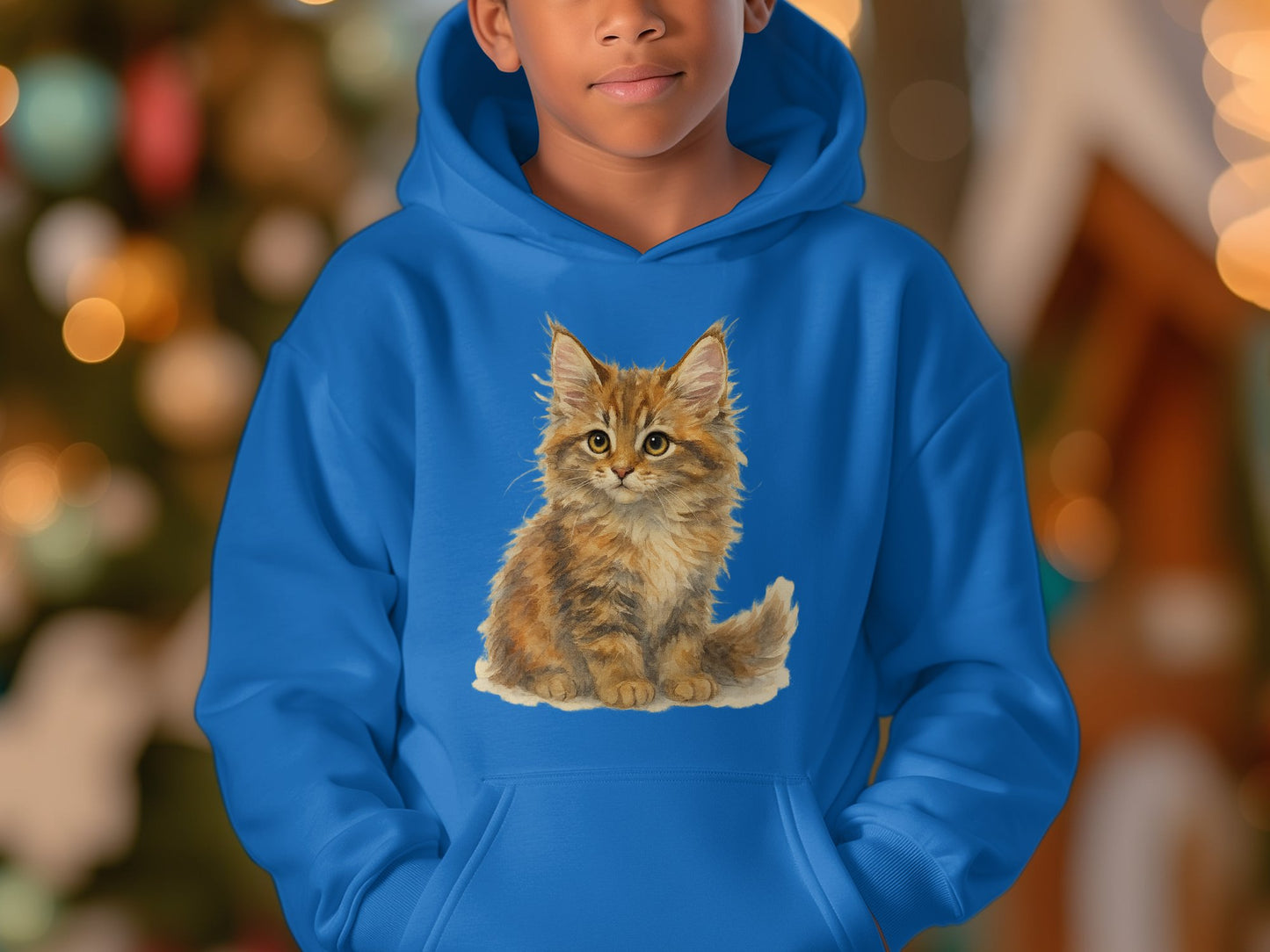 Cute Fluffy Kitten Hoodie Perfect for Cat Lovers product
