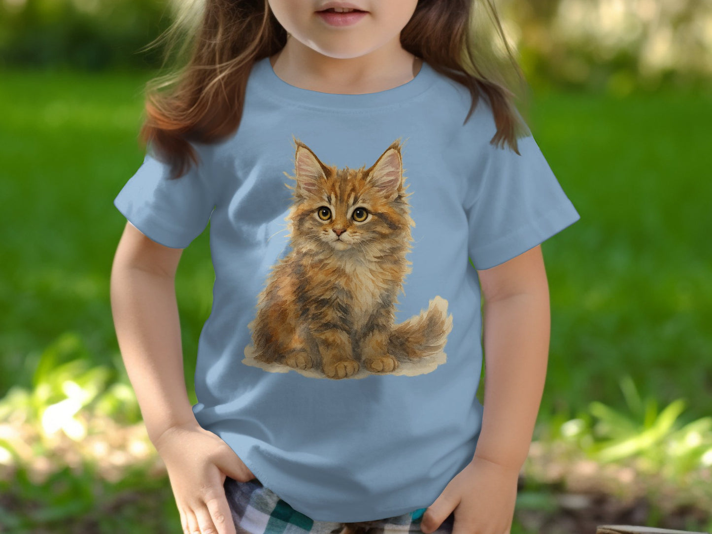 Adorable Fluffy Kitten Printed Toddler T-Shirt product type