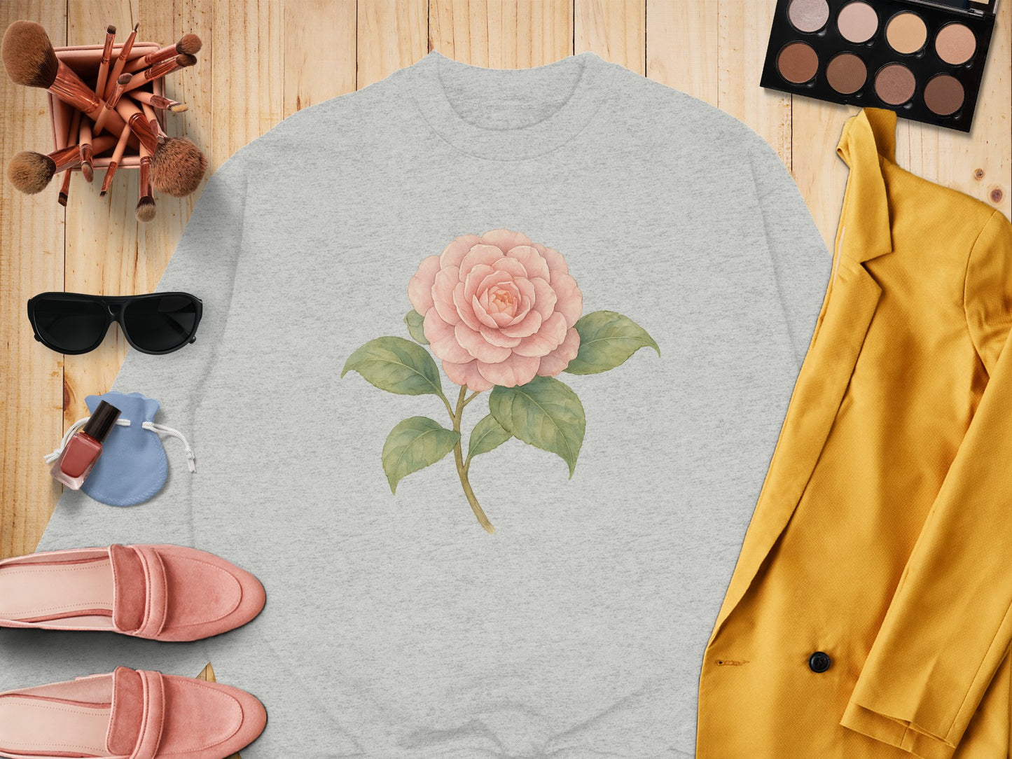 Floral Graphic Crewneck Sweatshirt Casual Wear Product
