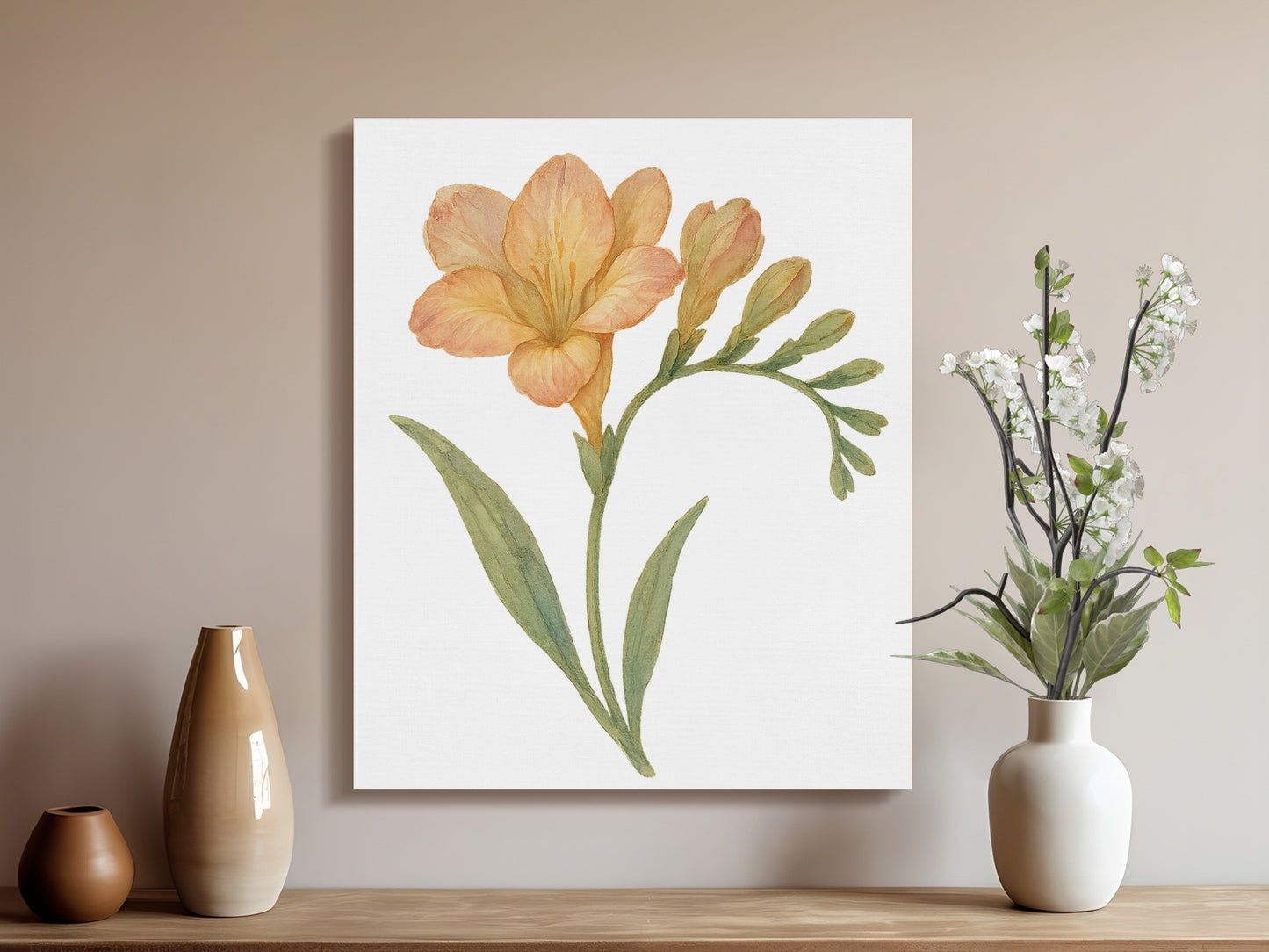 Elegant Botanical Floral Wall Art Home Decor Canvas product