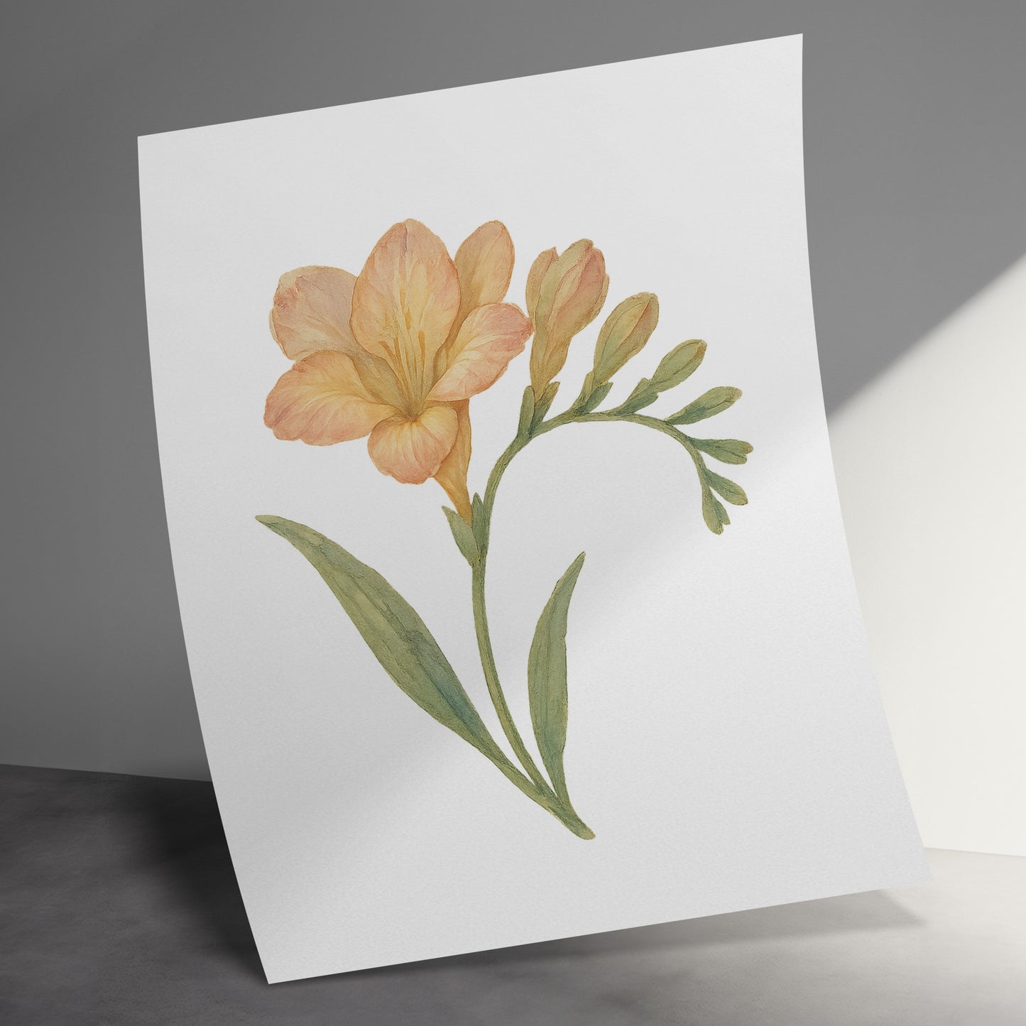 Elegant Floral Watercolor Art Poster product type