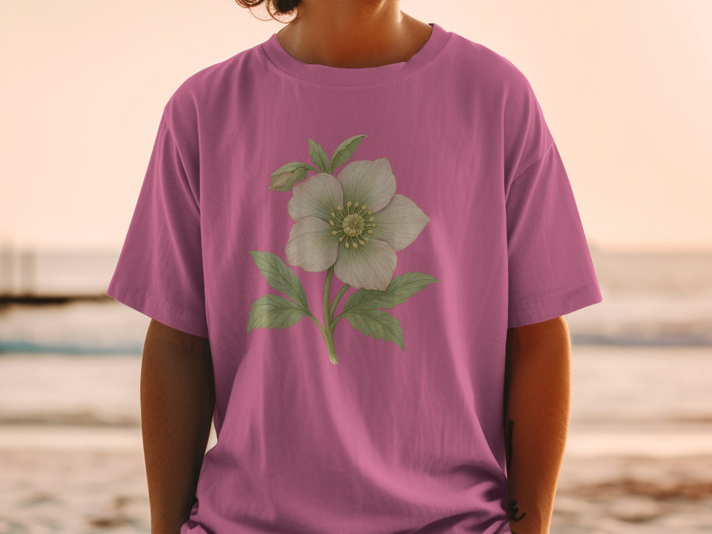 Beautiful Pink Shirt with Floral Design Product Type