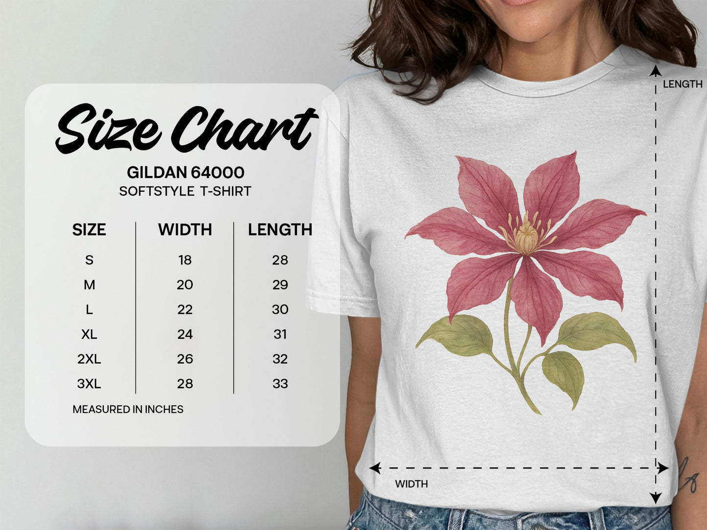 Stylish Softstyle T-shirt with Floral Print product