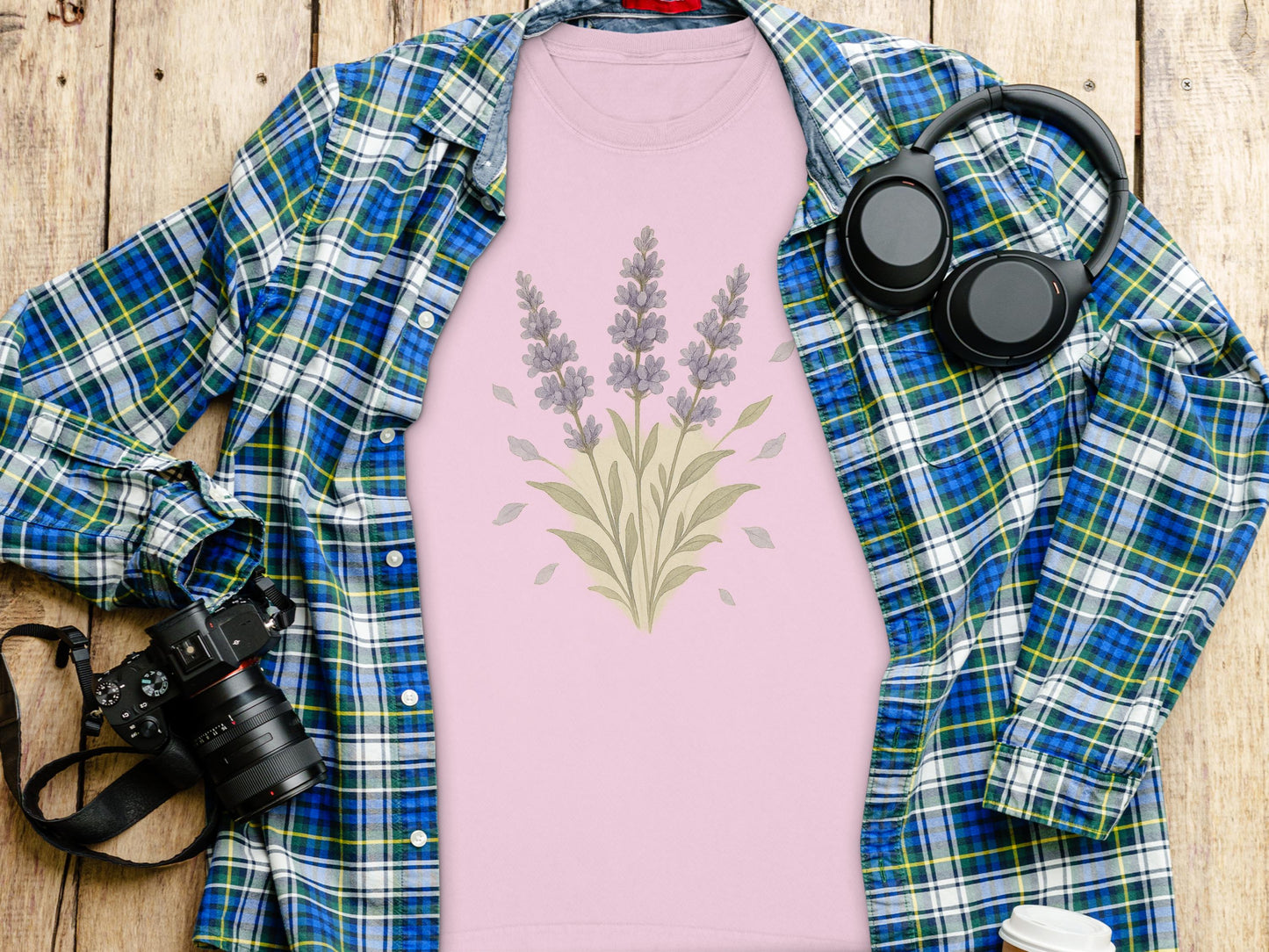 Lavender Print T-Shirt Casual and Trendy Top product type