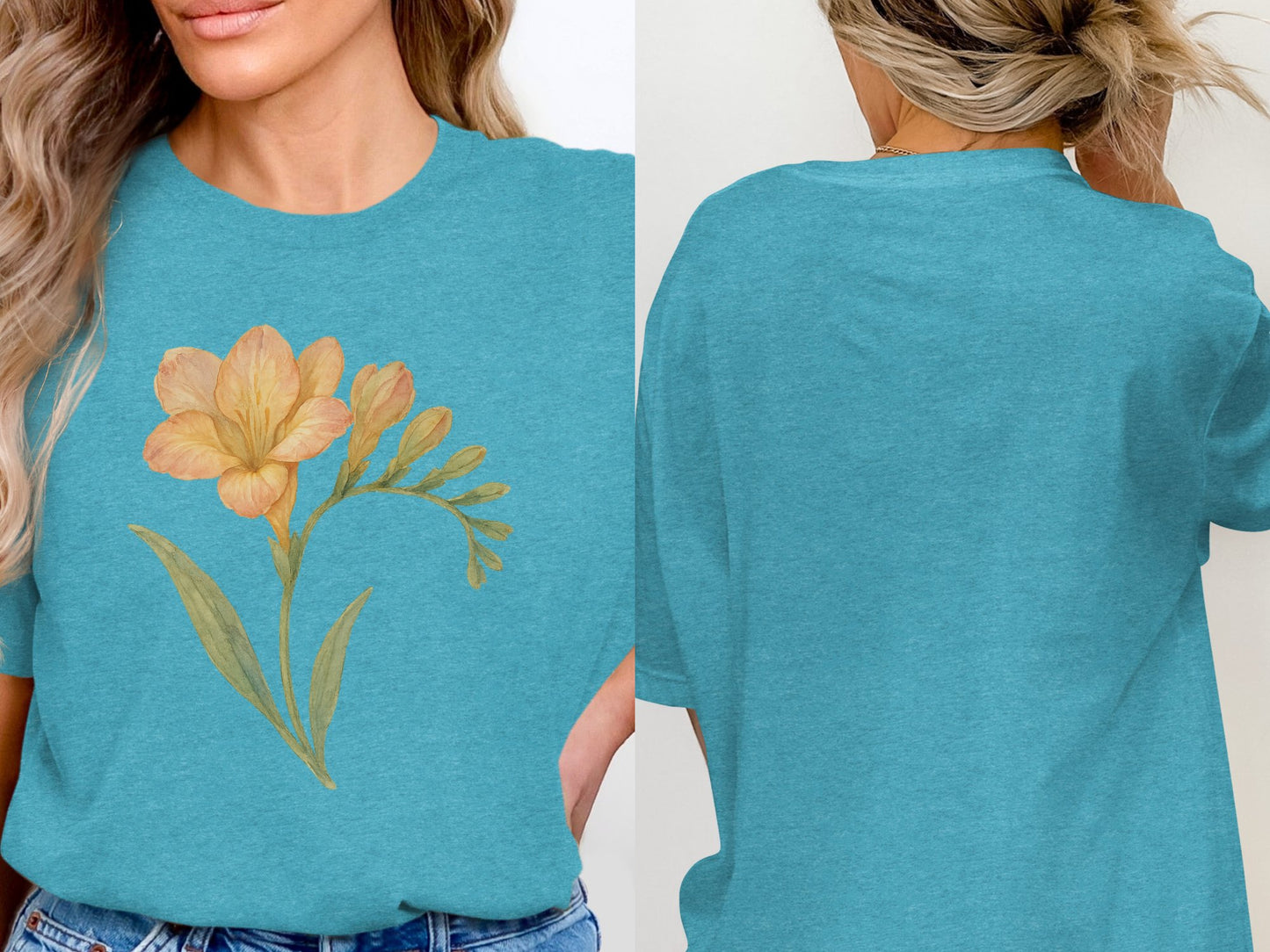 Floral Print Casual Style Graphic T-Shirt product type