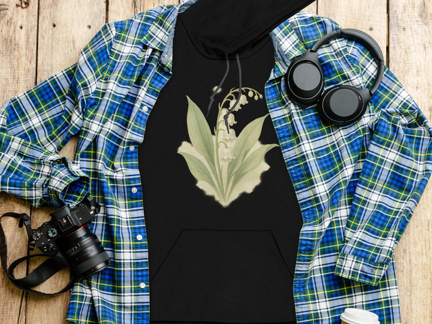 Stylish Lily of the Valley Design Hoodie product