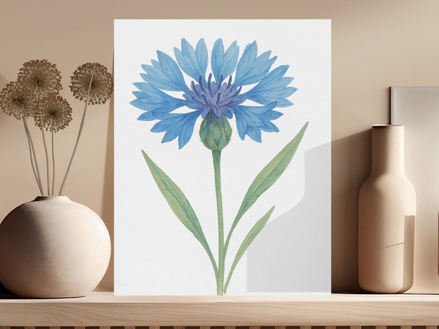 Blue Flower Botanical Art Print product