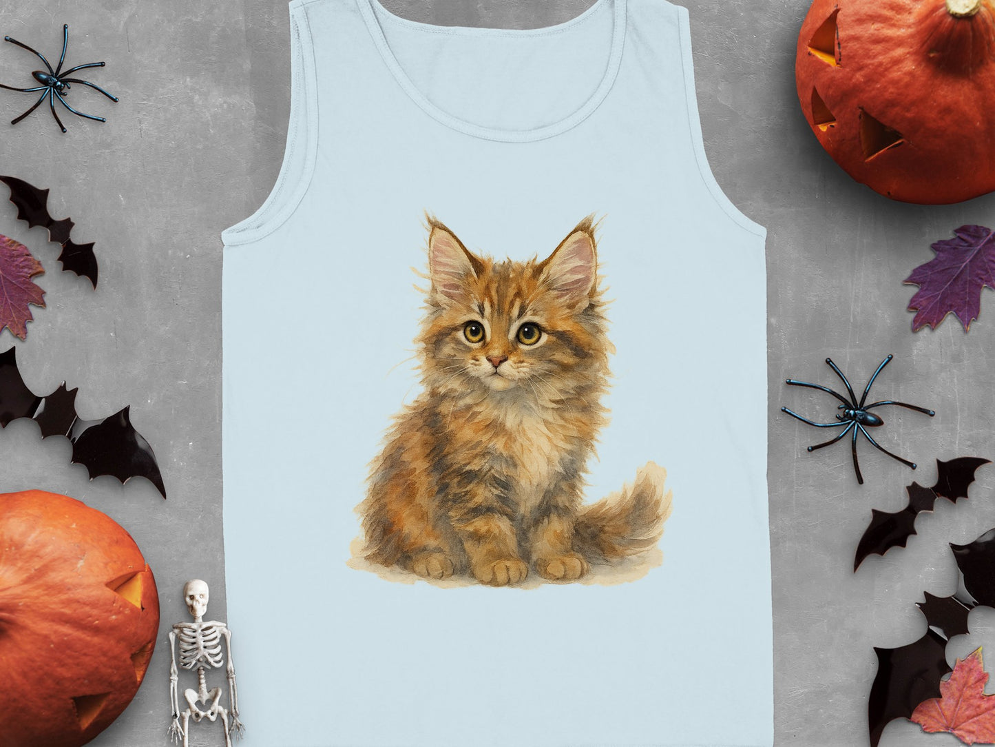Cute Fluffy Kitten Cat Print Graphic Tank Top product