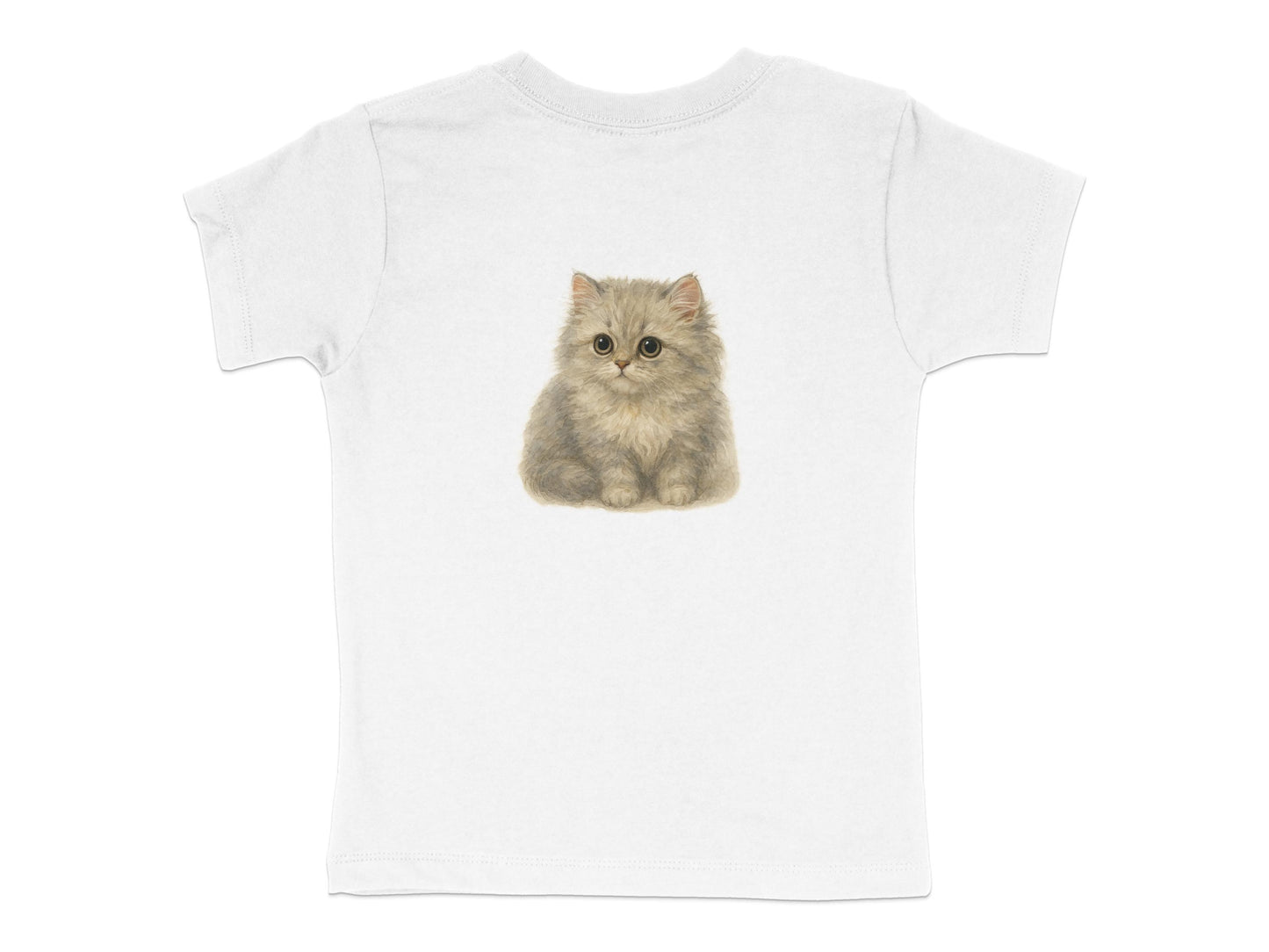 Adorable Kitten Design on White Kids T-Shirt product