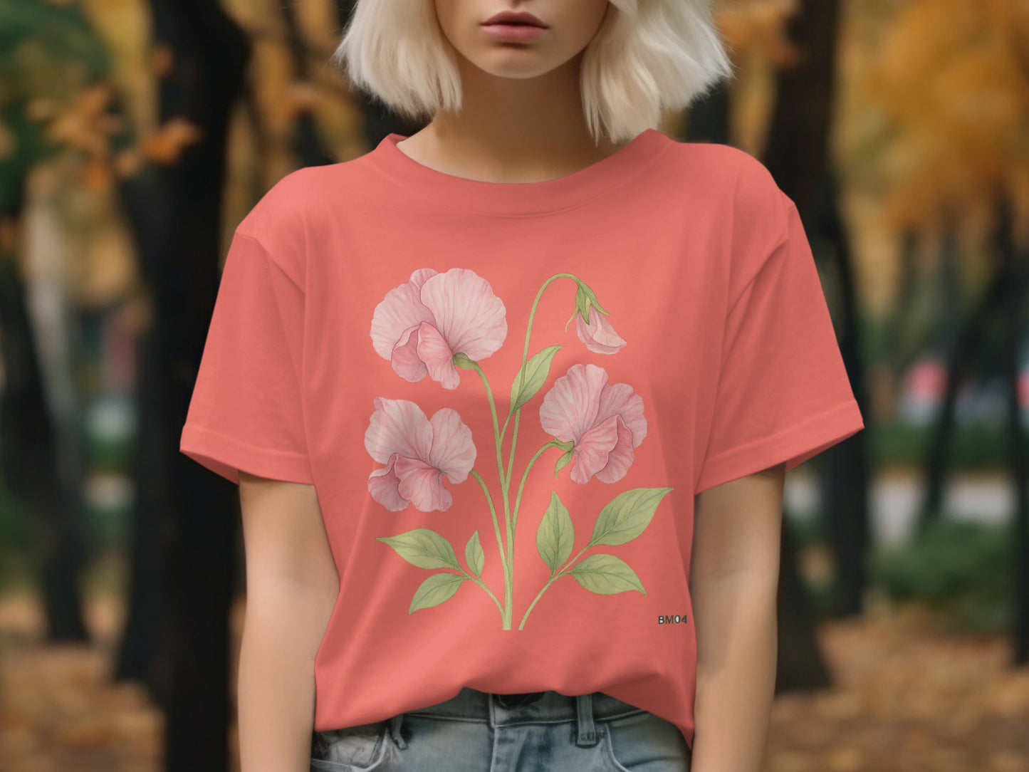 Beautiful Floral Design Graphic Printed T-Shirt product type