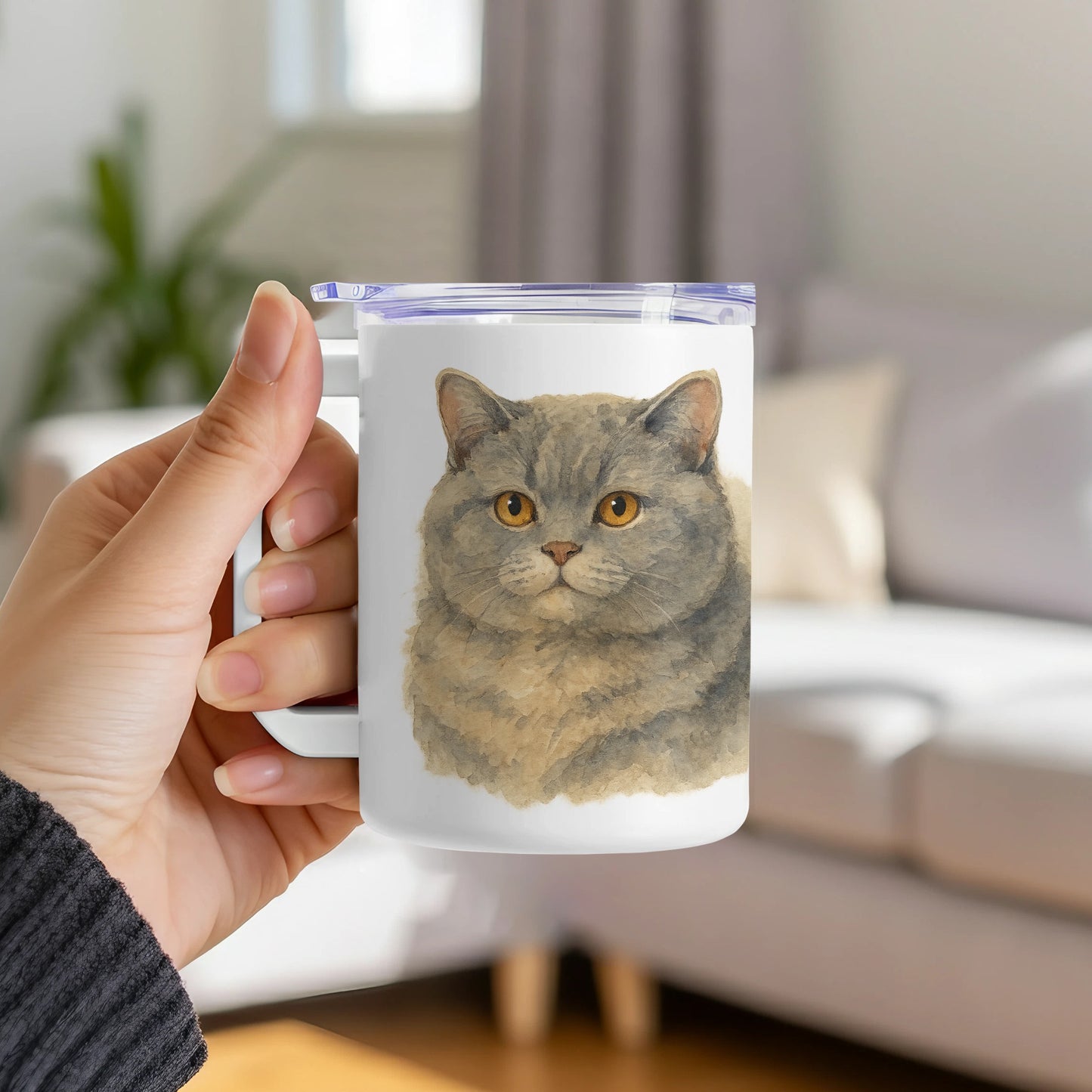 Charming Cat Portrait on Coffee Mug product