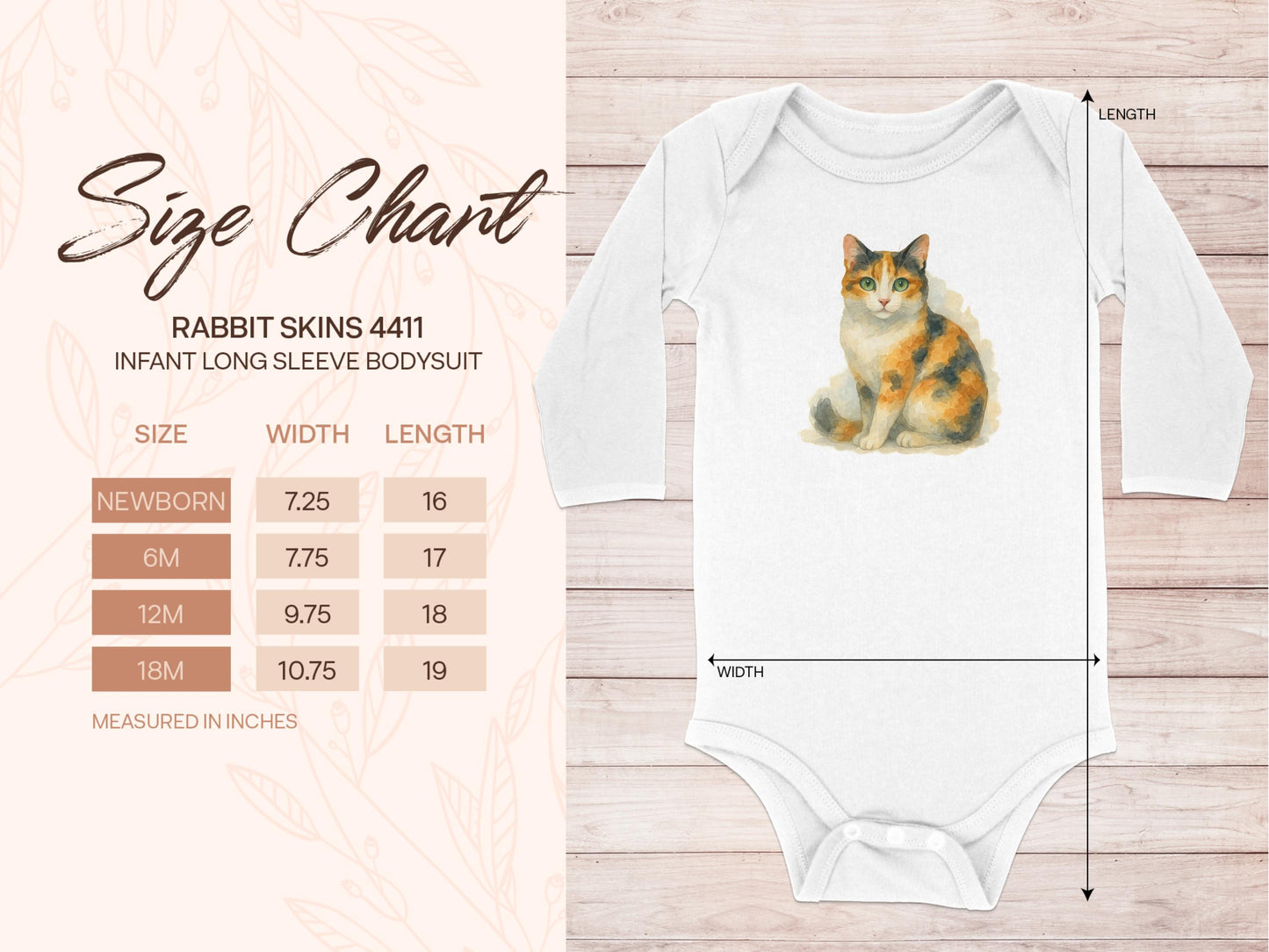 Rabbit Skins 4411 Infant Long Sleeve Bodysuit product