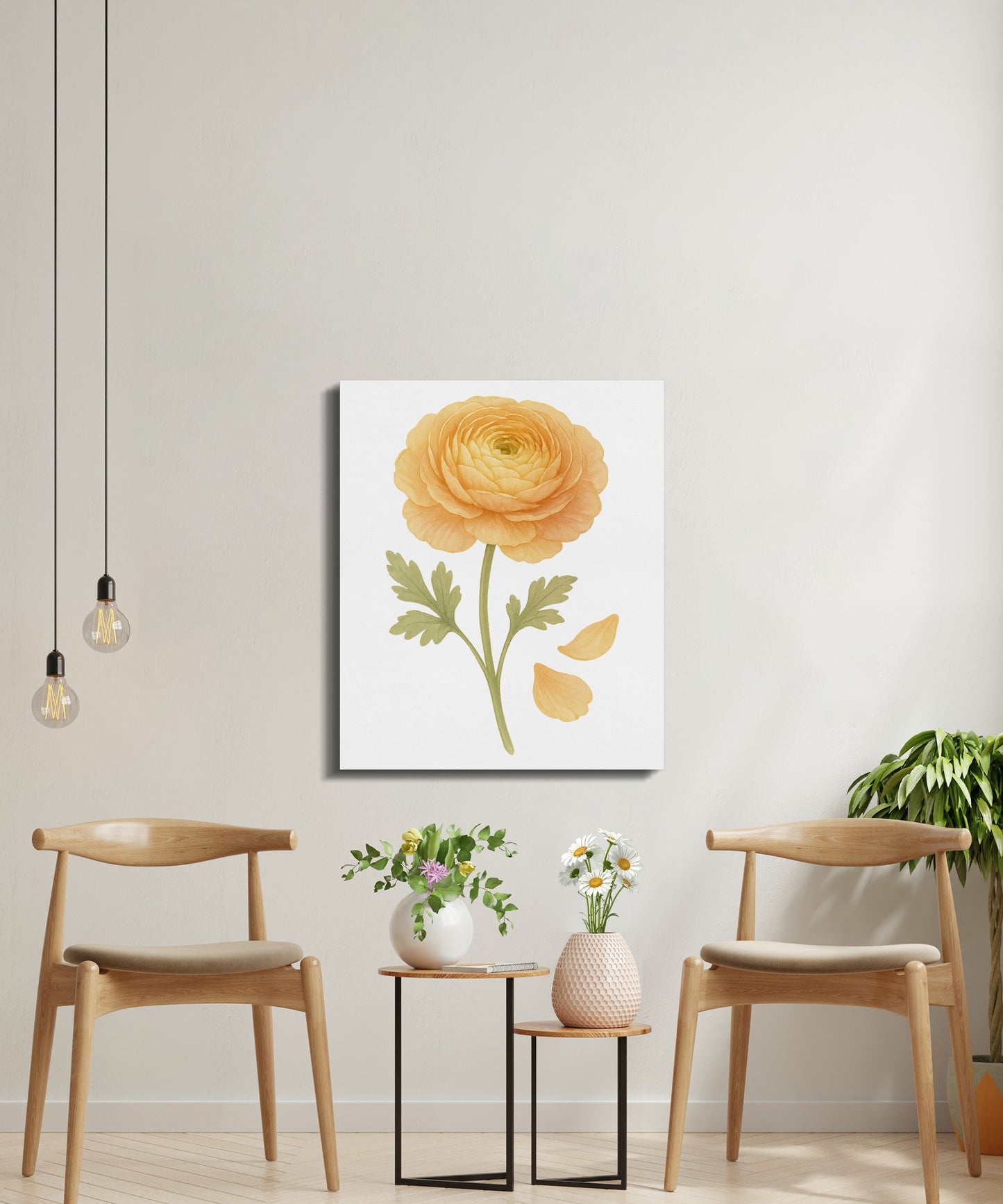 Beautiful Yellow Flower Botanical Print for Home Decor product