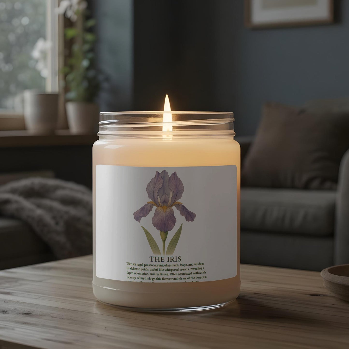 The Iris Scented Candle Soothing Home Ambiance product