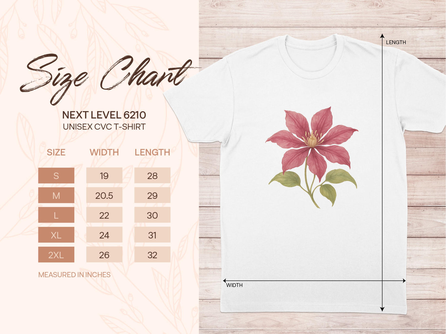 Flower Graphic Unisex CVC Next Level 6210 T-Shirt product