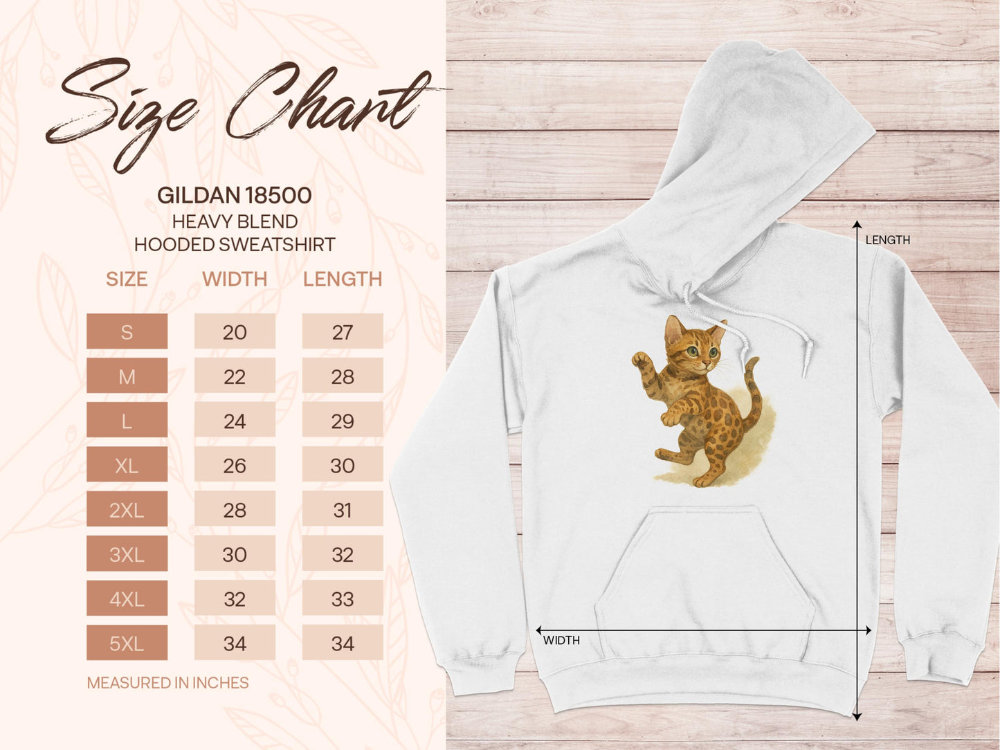 Cute Playful Kitten Graphic Design Hooded Sweatshirt product