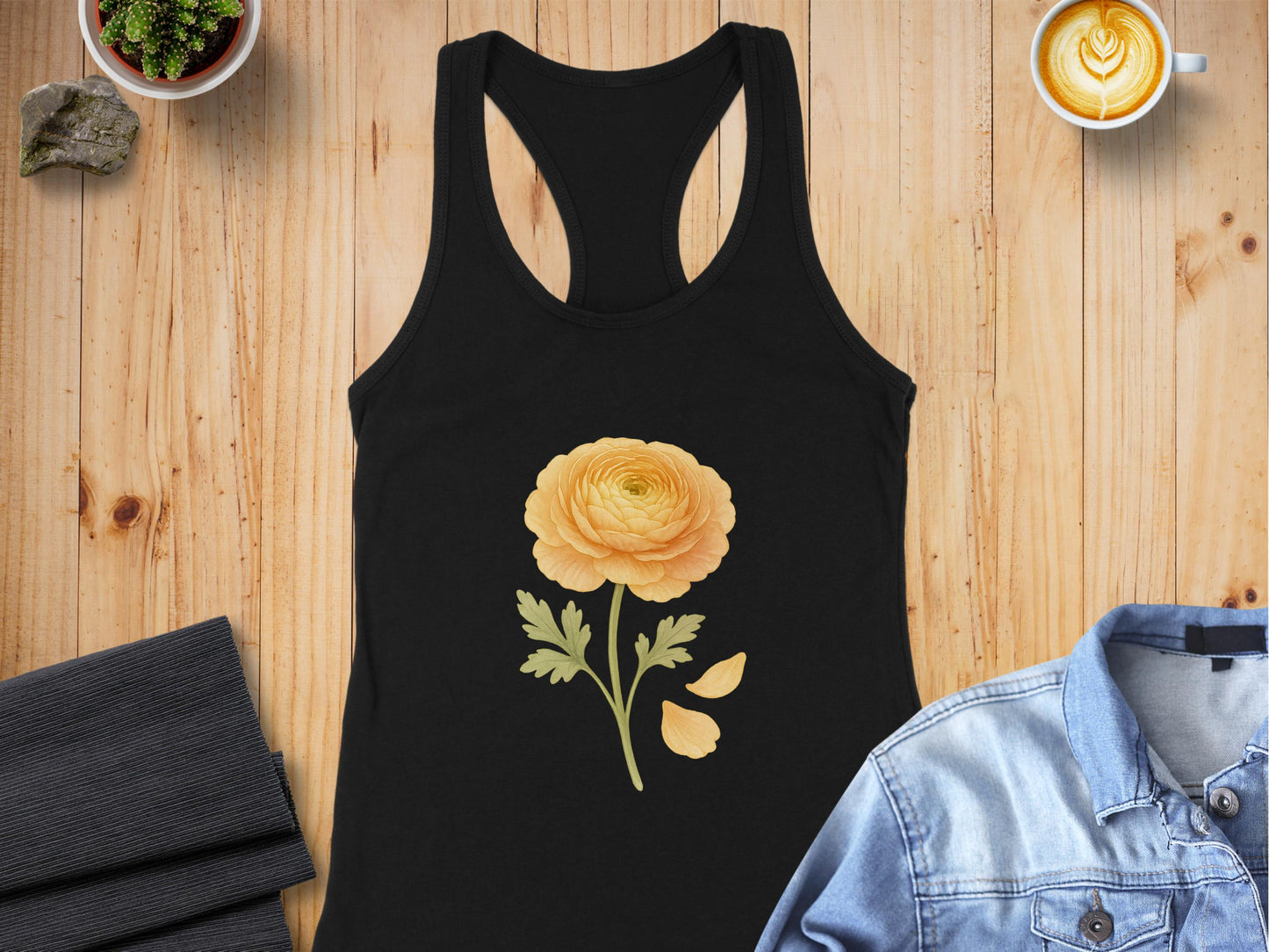 Stunning Yellow Flower Racerback Tank Top product