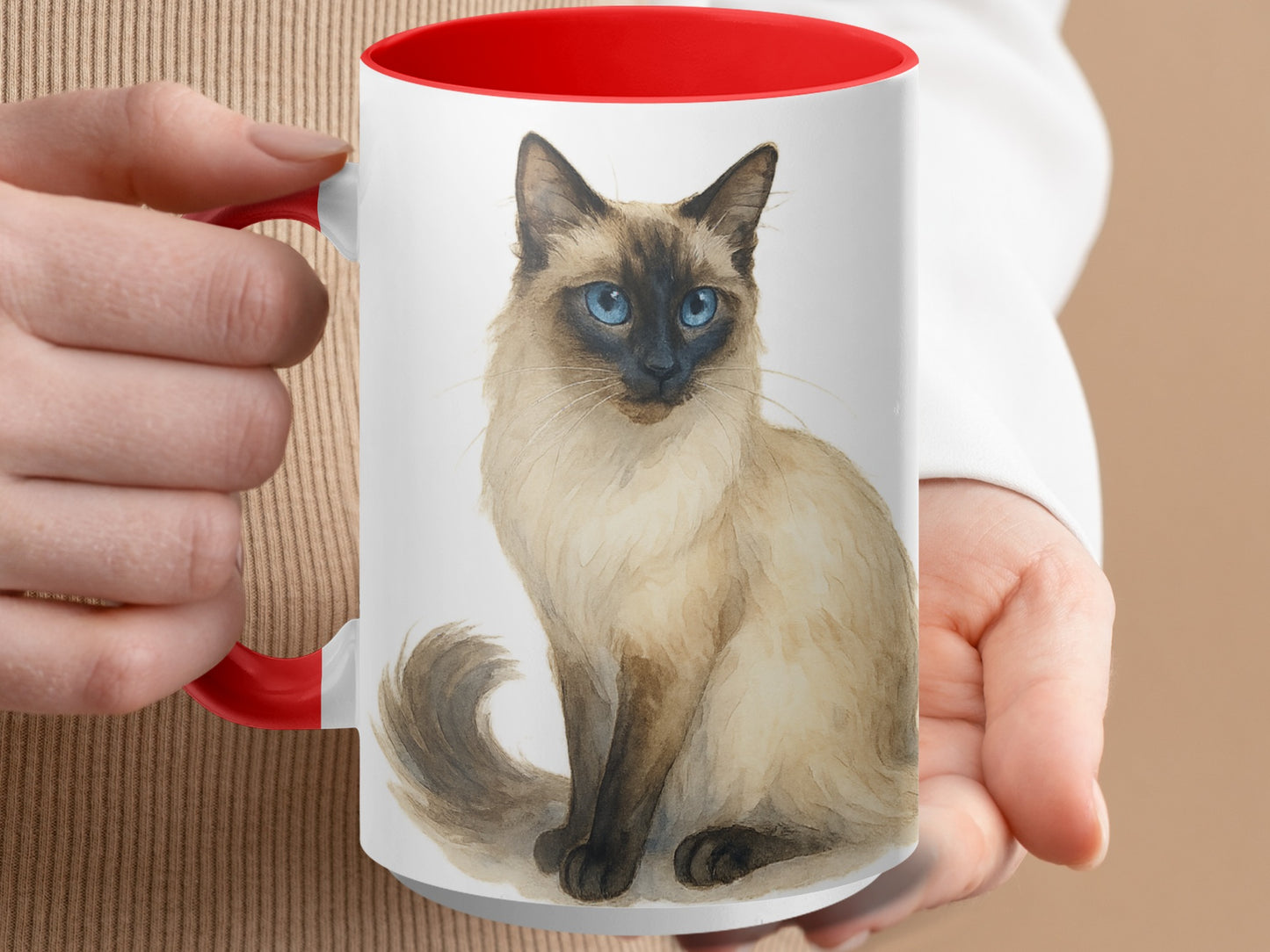 Siamese Cat Art Print Design Coffee Mug product