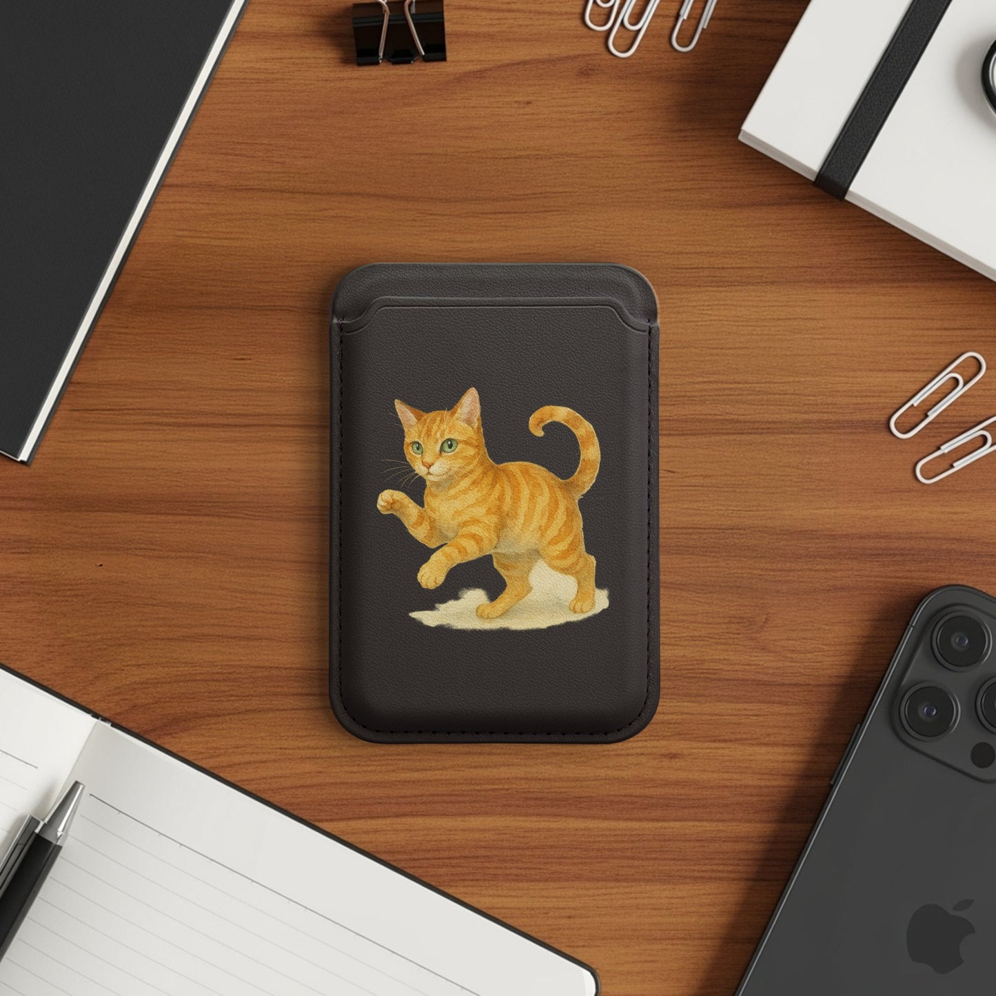 Adorable Cat Design Portable Phone Card Holder product