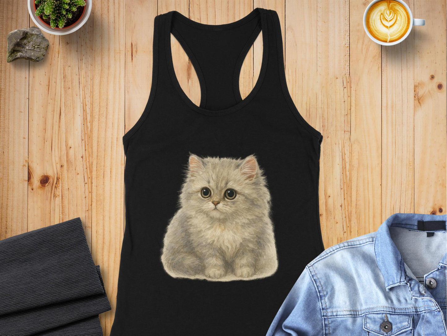 Adorable Kitten Print on Stylish Tank Top product