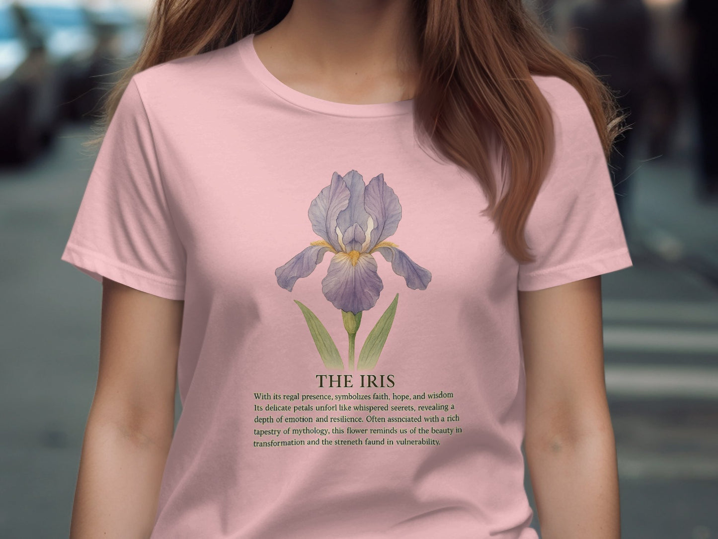 Elegant Floral The Iris Graphic Tee Shirt product