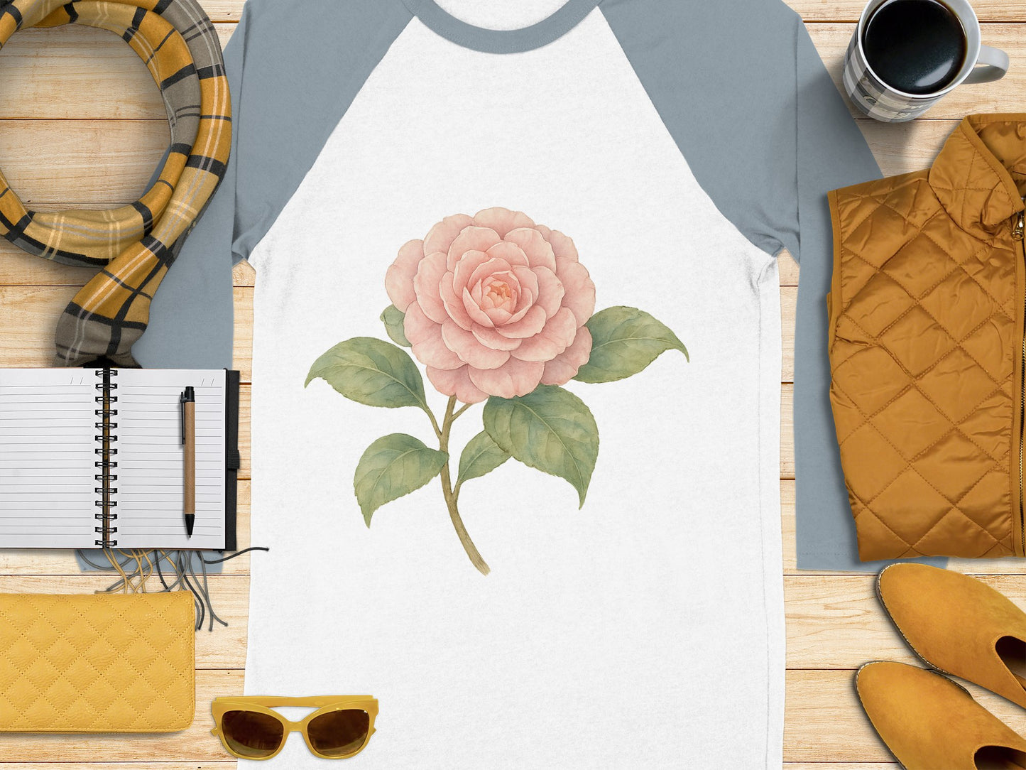 Elegant Floral Graphic Design on Casual Shirt product