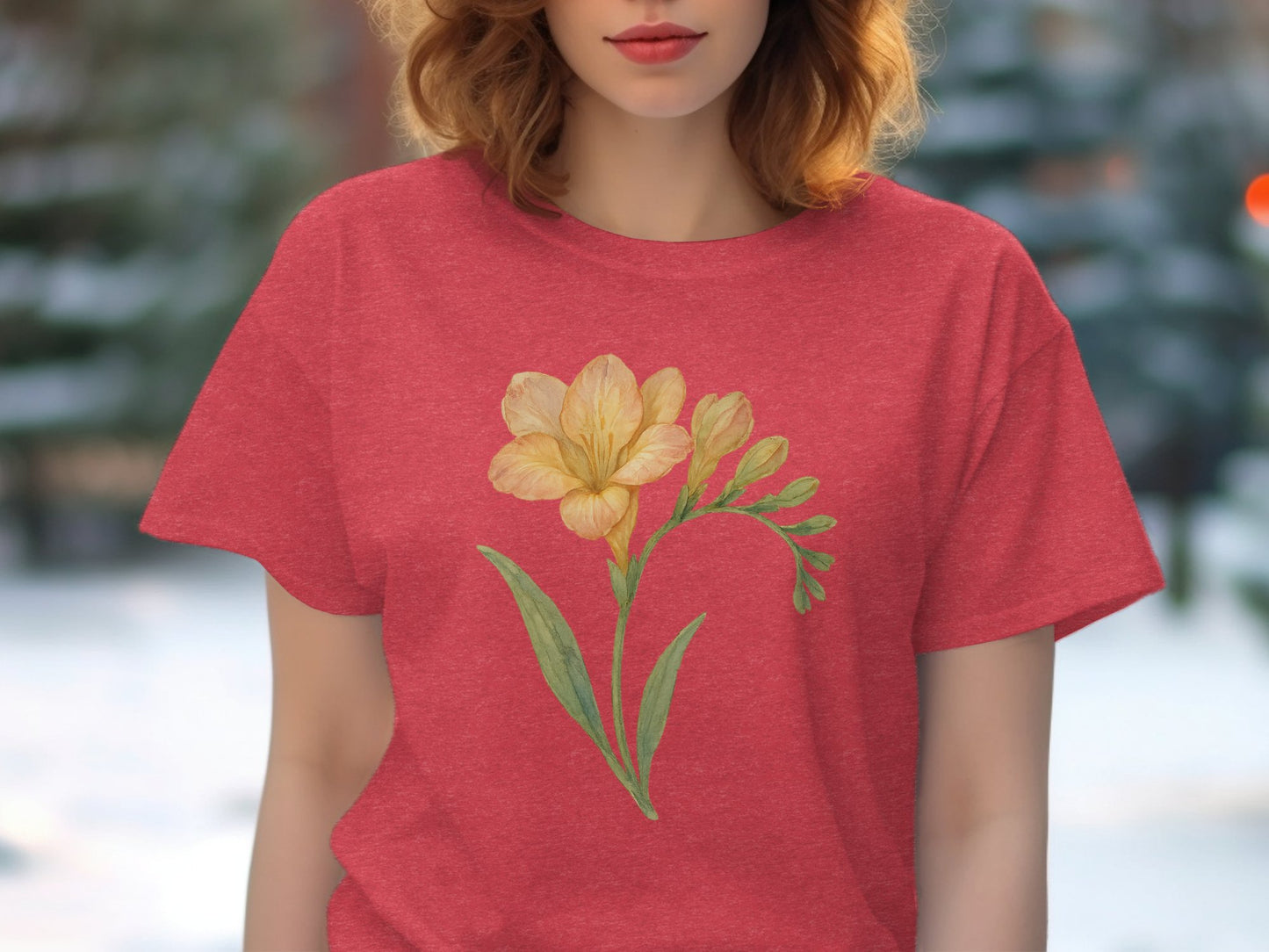 Beautiful Yellow Flower Graphic Design Shirt product