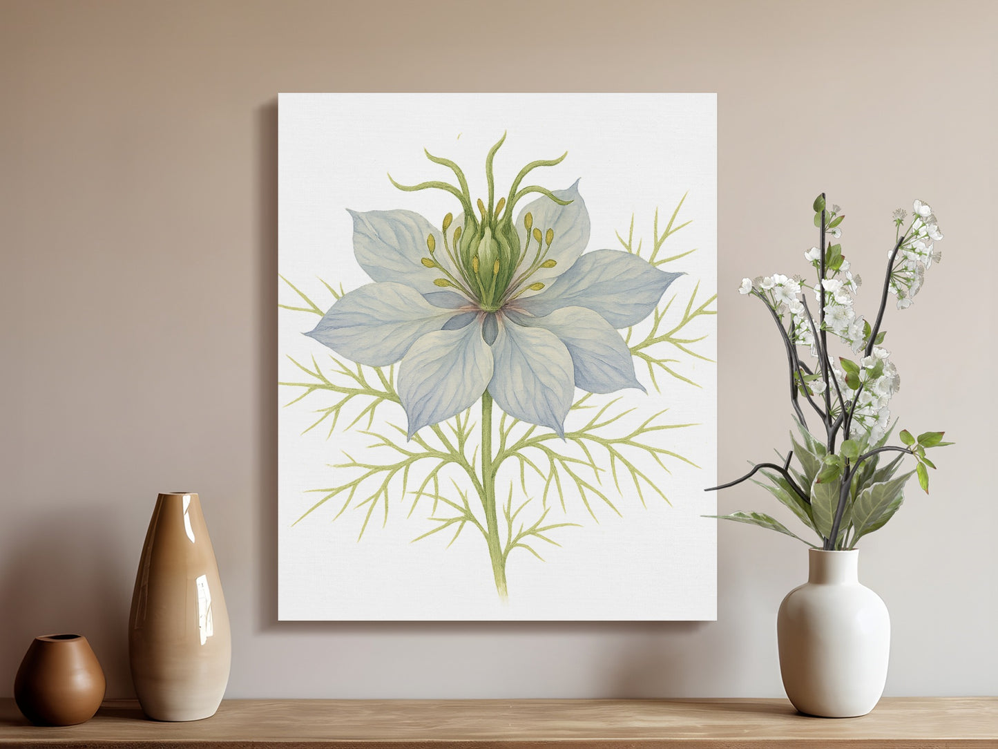 Botanical Flower Canvas Print Home Decor product