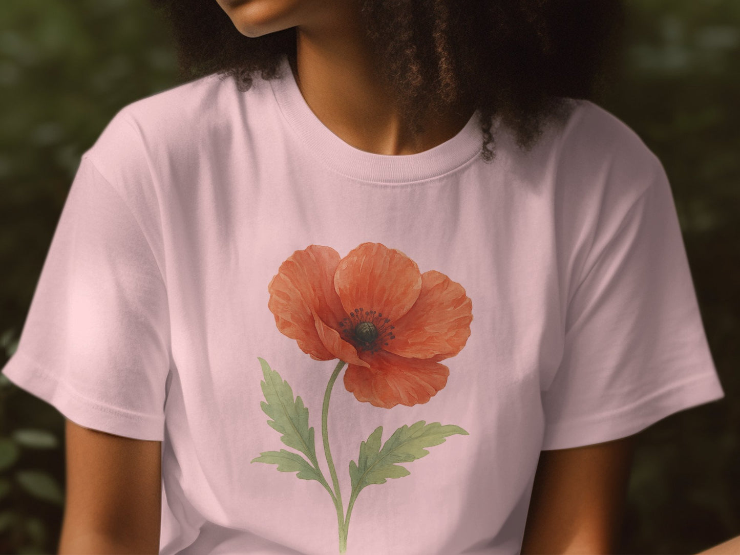 Pink Shirt with Orange Flower Design product type