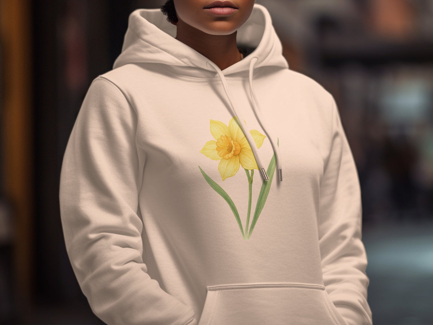 Beautiful Daffodil Printed Design Hoodie Sweatshirt product