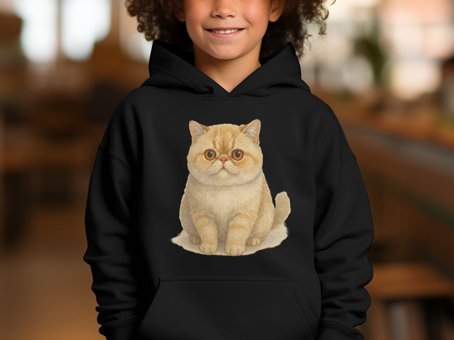 Cute Cartoon Cat Design Kids Hoodie product