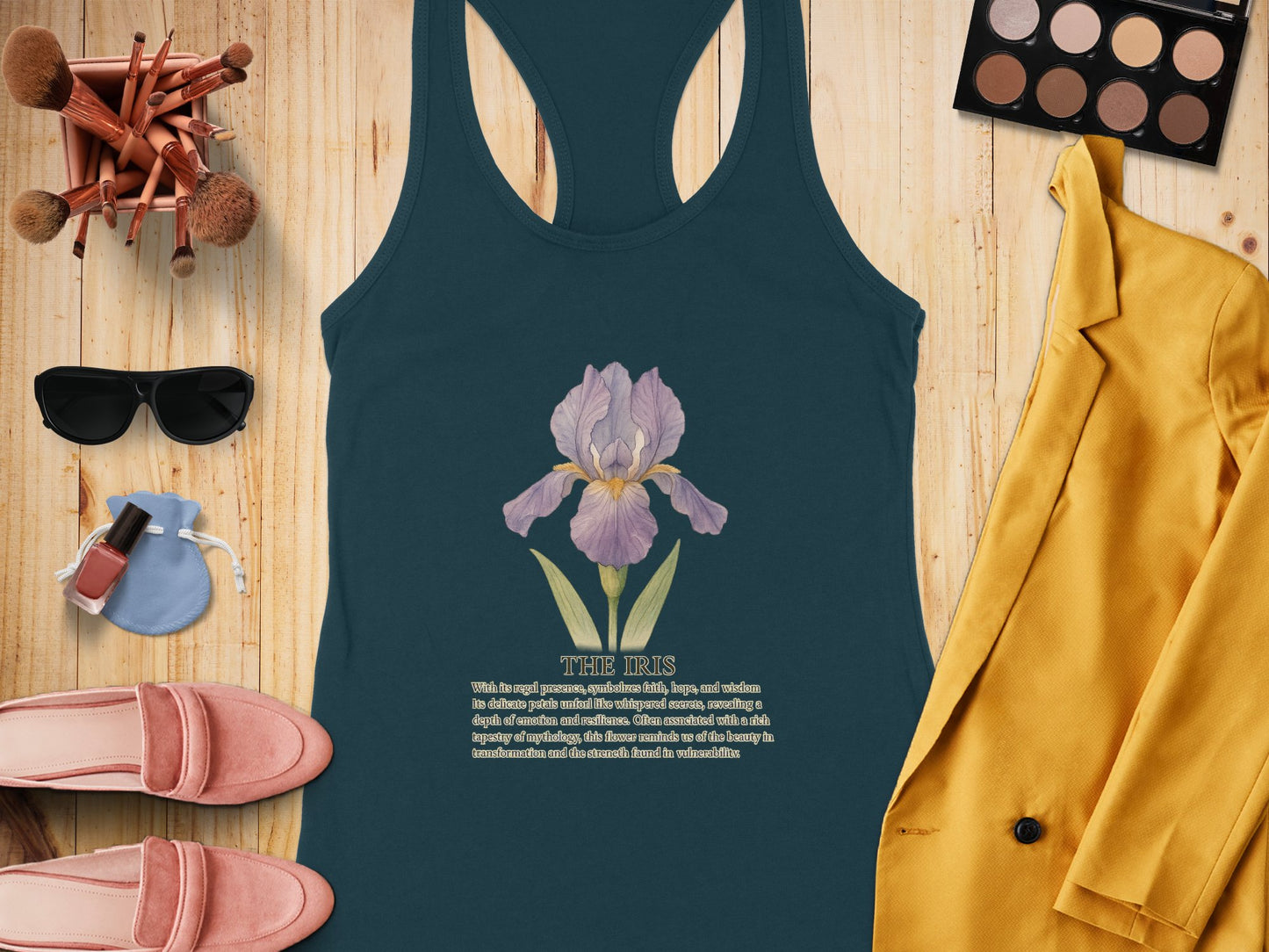 The Iris Floral Graphic Tank Top for Casual Product